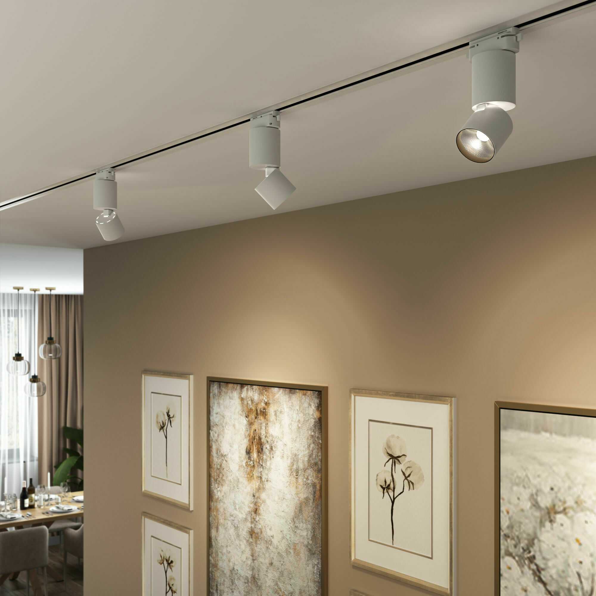 Изображение товара Sens Трековый поворотный светильник 10W 4200K белый 85047/01 Basic System Elektrostandard