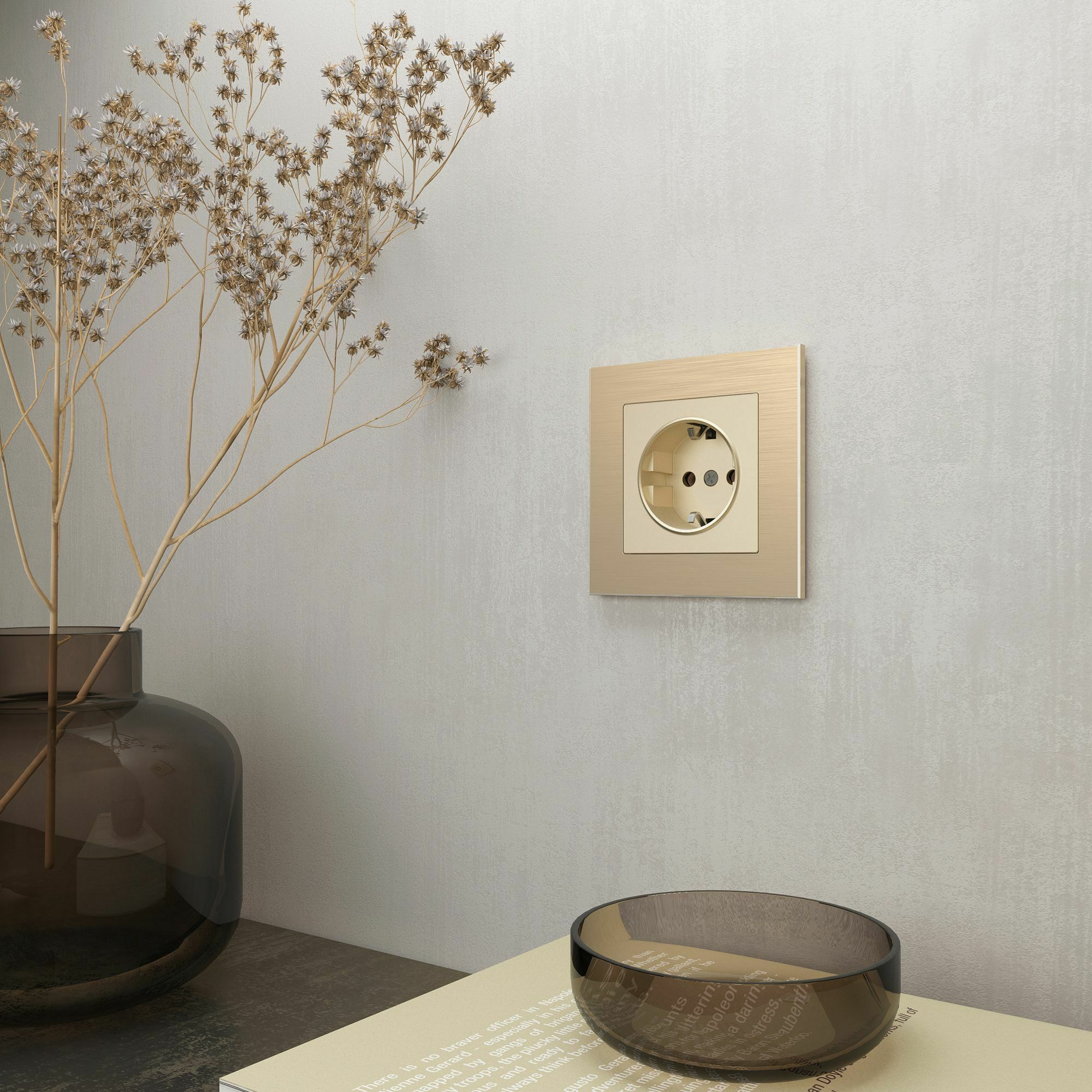 Изображение товара Рамка на 1 пост Aluminium (шампань) W0011711 Werkel