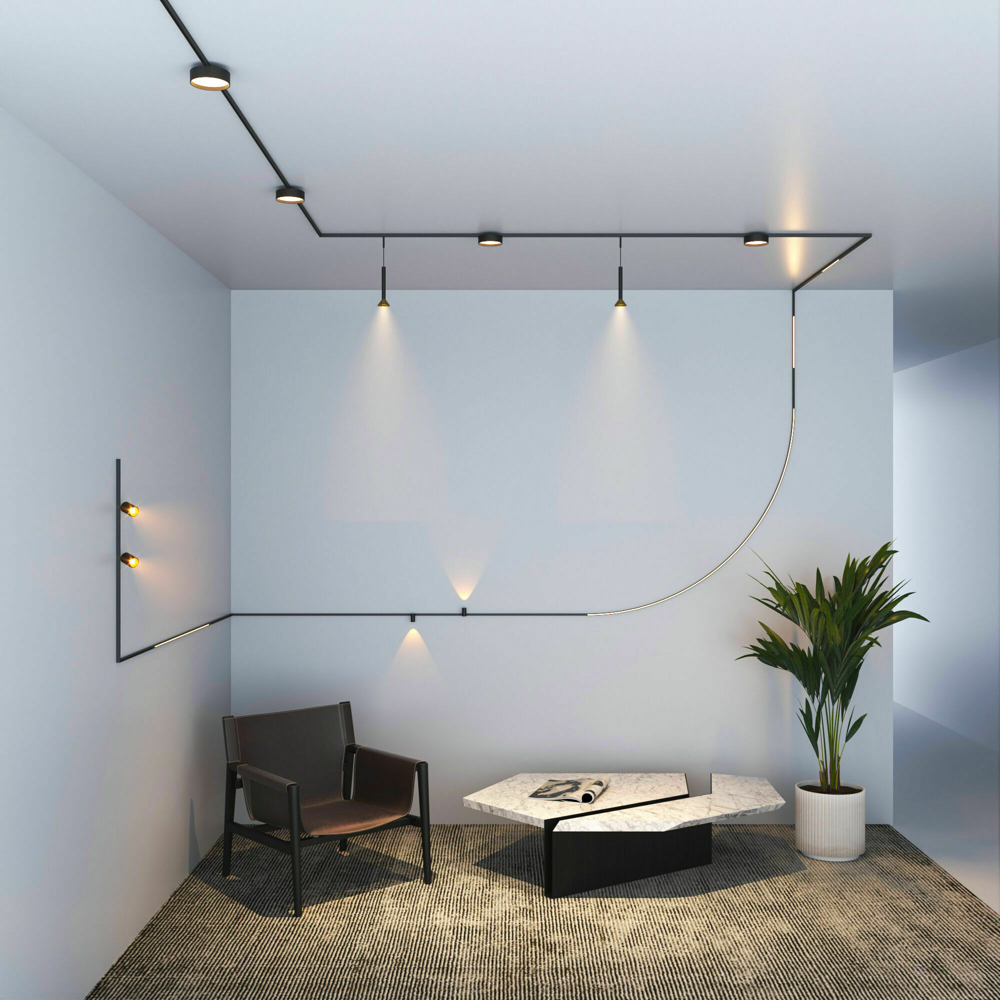 Изображение товара Коннектор угловой внутренний для накладного шинопровода чёрный 85180/00 Mini Magnetic Elektrostandard