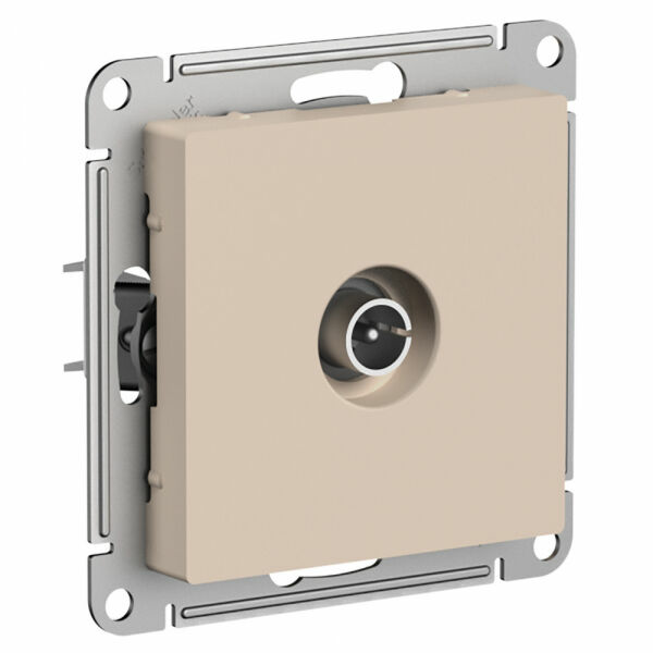 Изображение товара Розетка TV проходная 4DB, механизм, Песочный, ATN001292 Atlas Design Nature Schneider electric