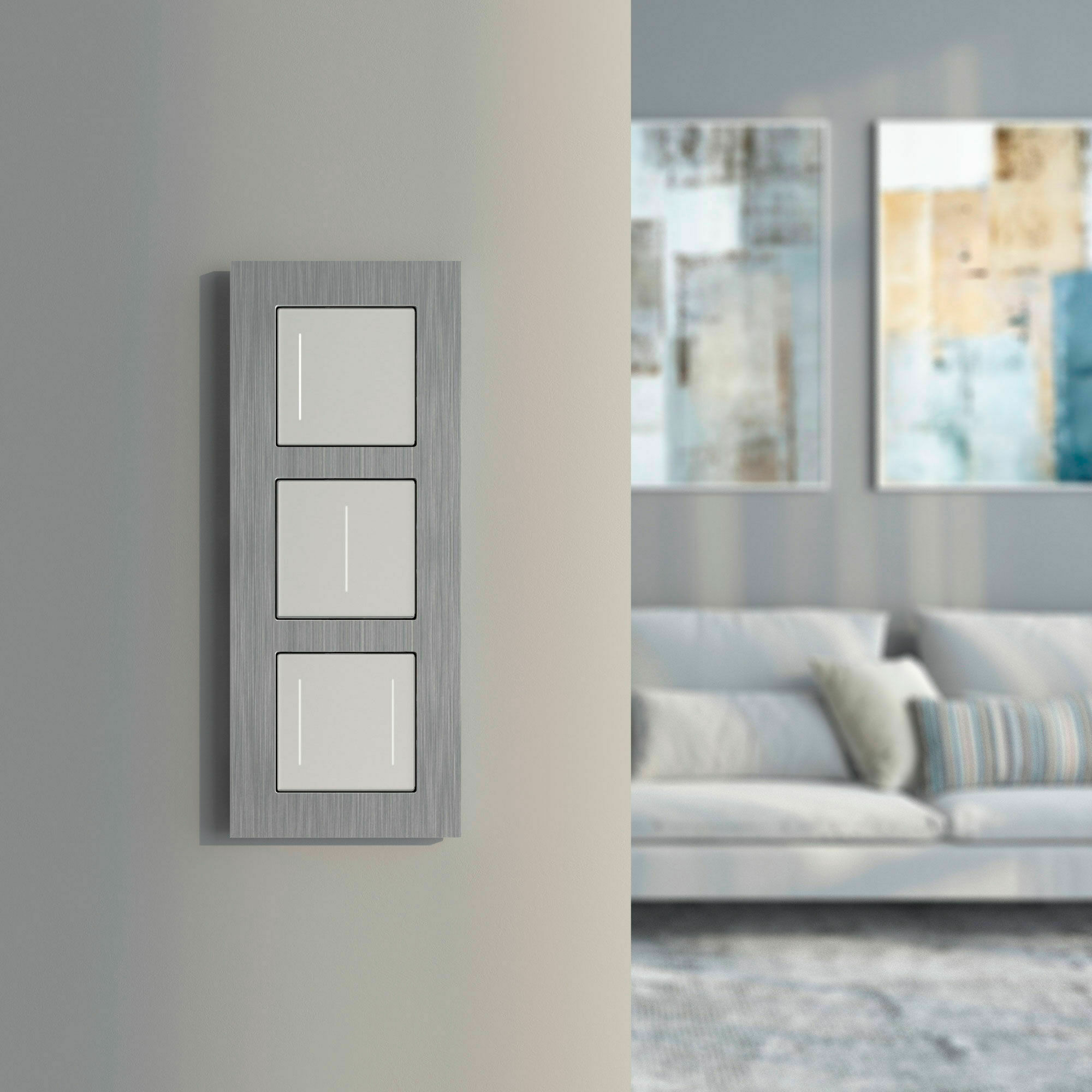 Изображение товара Рамка на 3 поста  AluMax (алюминий) W0033506 Werkel