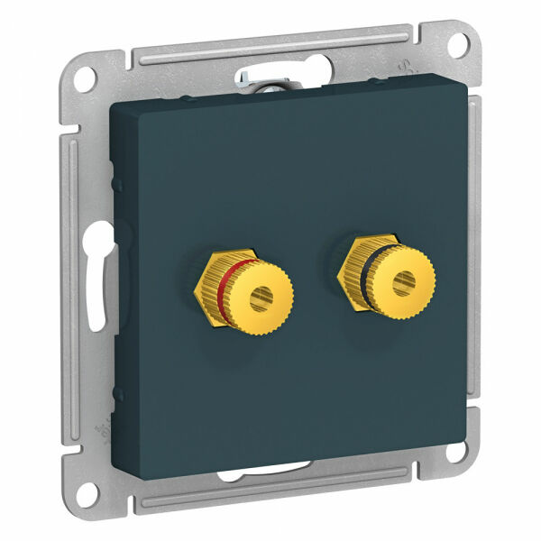 Изображение товара Аудиорозетка двухместная, Изумруд, ATN000887 Atlas Design Schneider electric