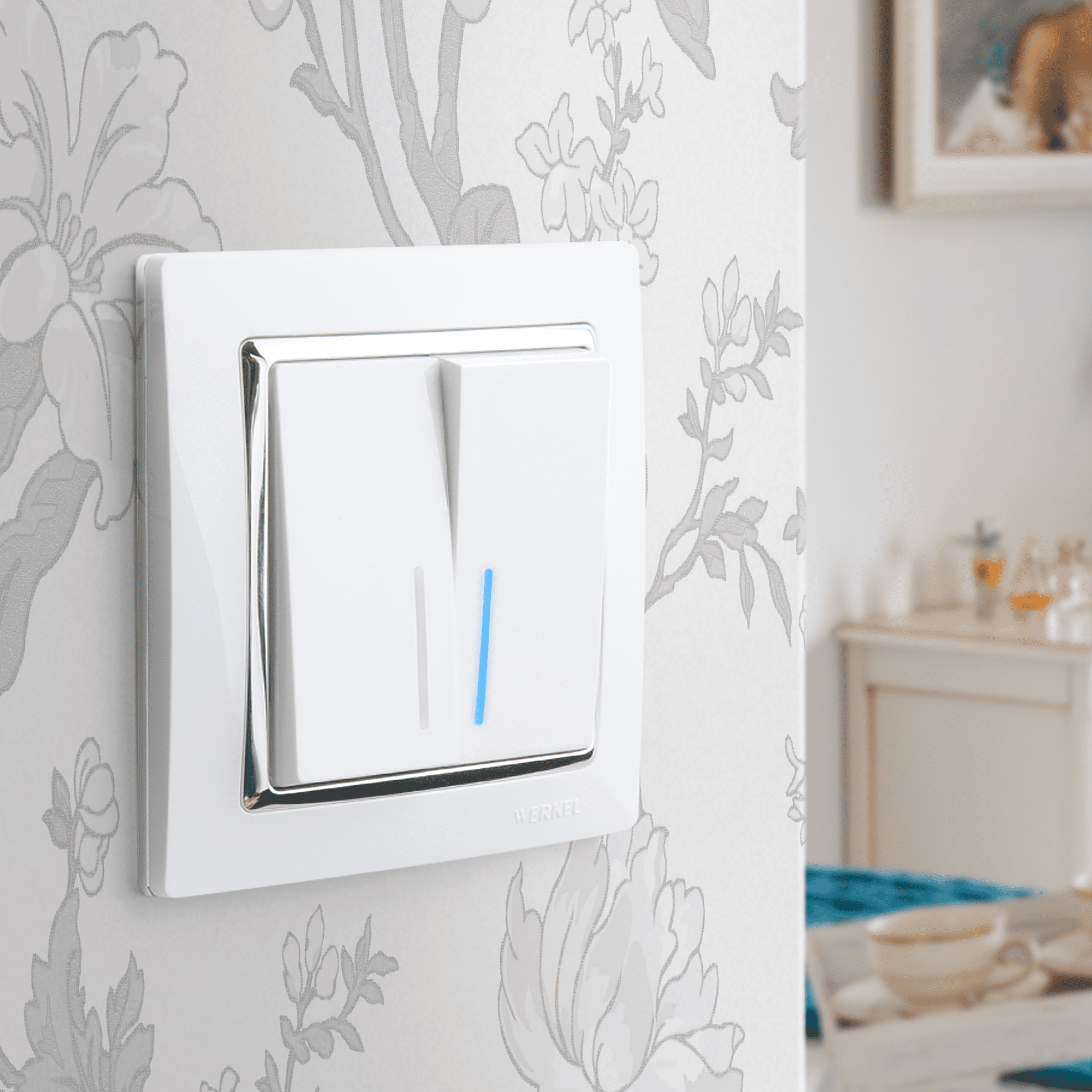 Изображение товара Рамка на 1 пост Snabb (белый/хром) W0011901 Werkel