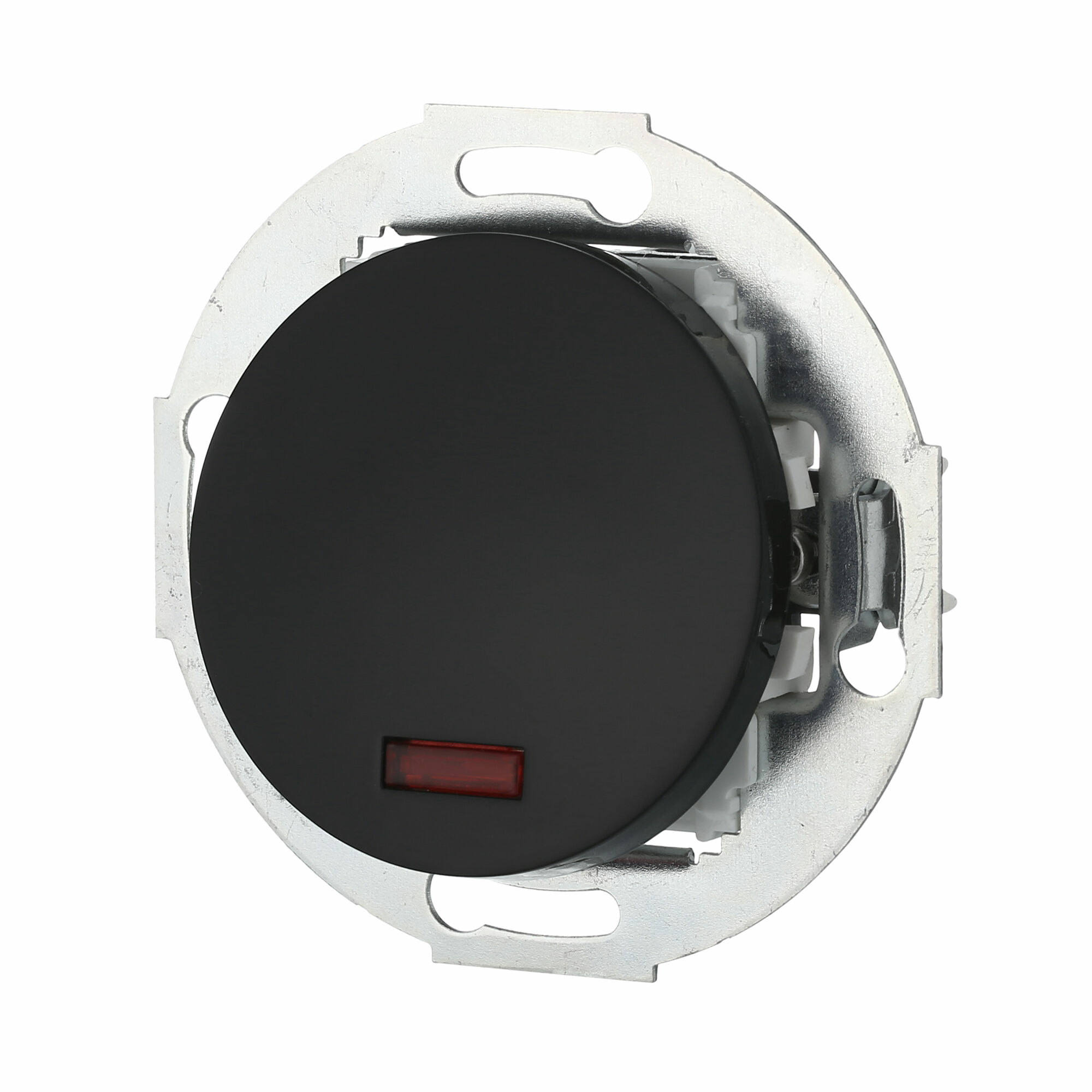 Изображение товара Выключатель одноклавишный (схема 1L) с индикатором 16 А, 250 В (чёрный) Vintage, 880208-1 LK Studio