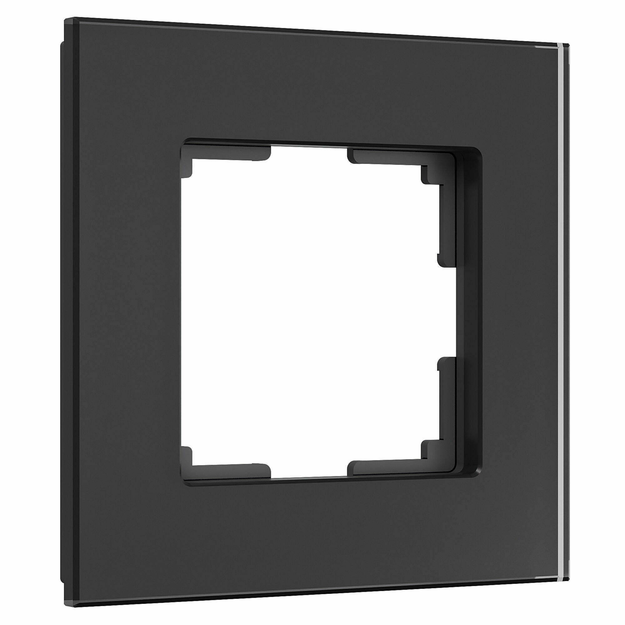 Изображение товара Рамка на 1 пост Senso (чёрный, стекло soft-touch) W0013108 Werkel