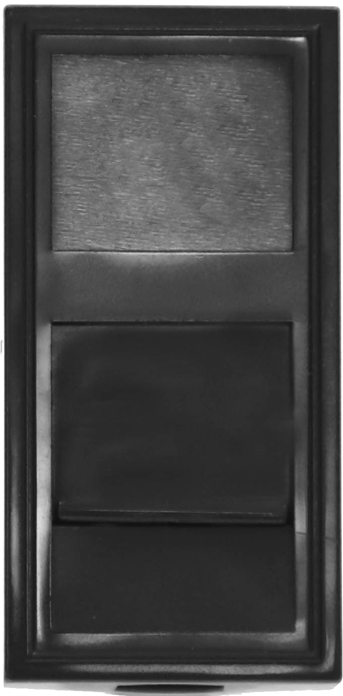 Изображение товара Розетка DEC RJ45 UTP кат.5e, 1мод., черн. (22.5х45мм) Donel