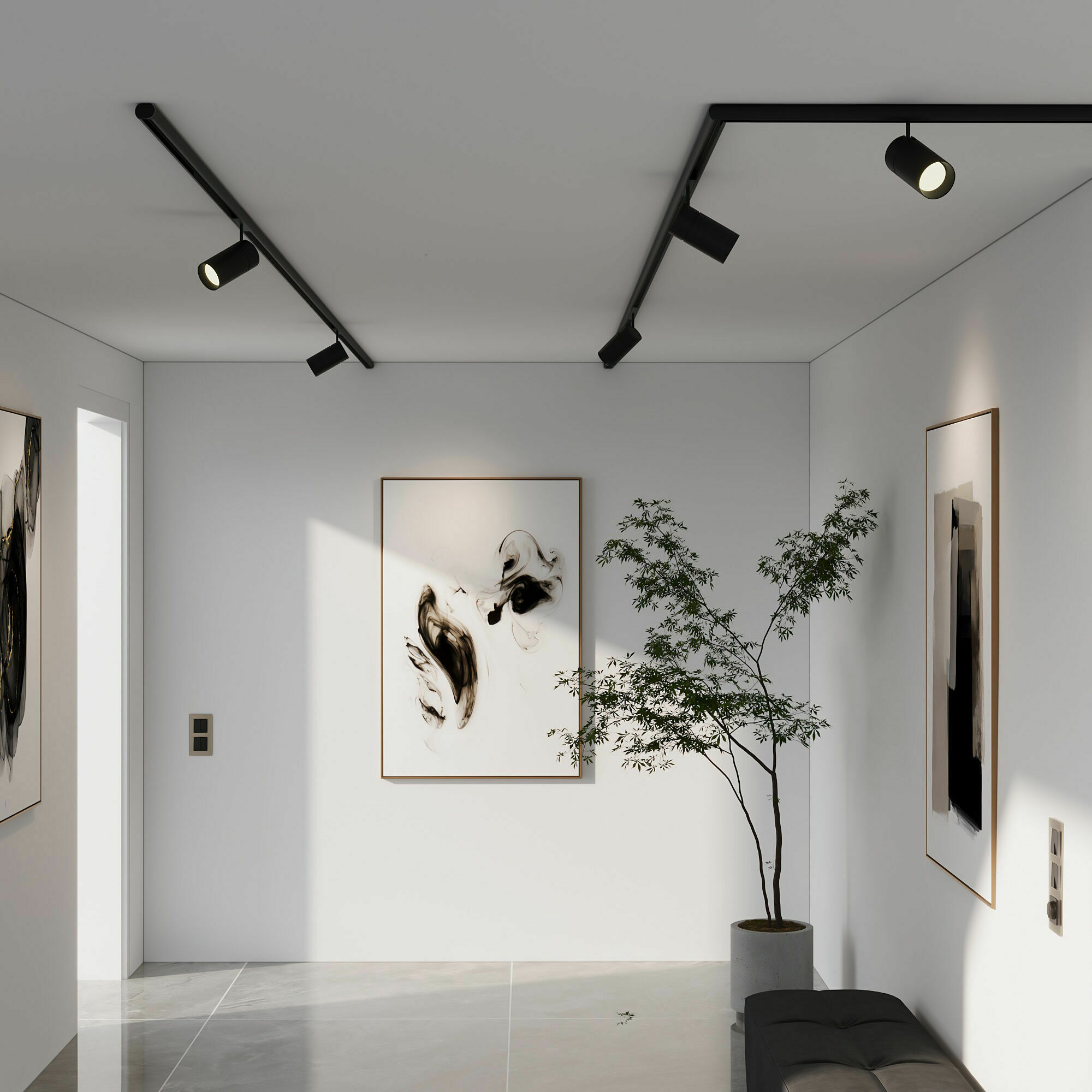 Изображение товара Заглушка для шинопровода Round чёрный 2 шт. 85134/00 Slim Magnetic Elektrostandard