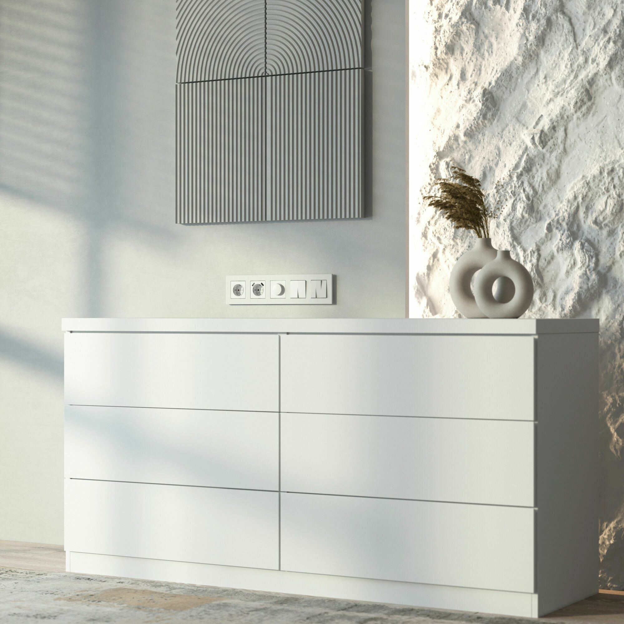 Изображение товара Рамка на 5 постов Slab (белый софт) W0052961 Werkel