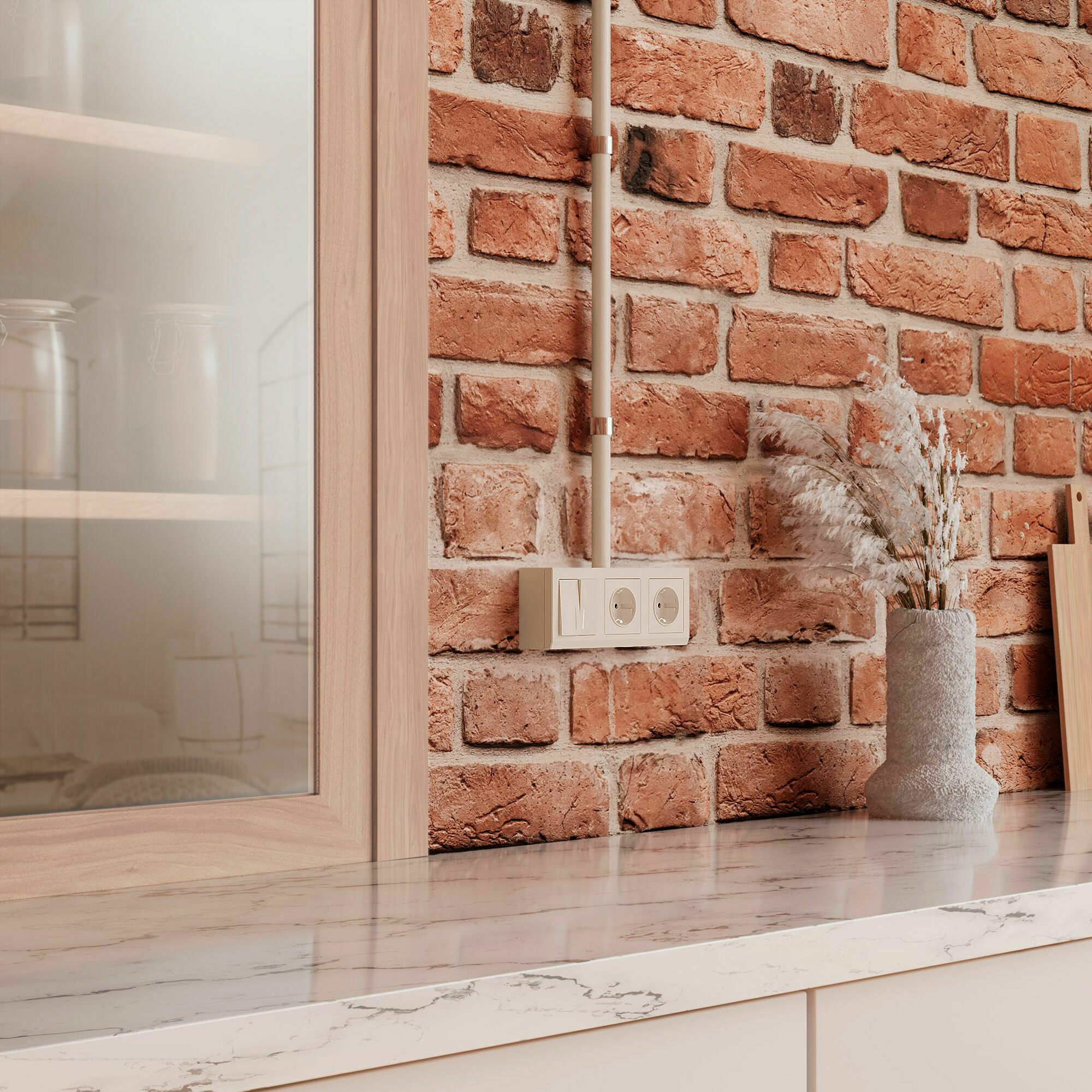 Изображение товара Коробка для накладного монтажа (слоновая кость) W8000003 Werkel