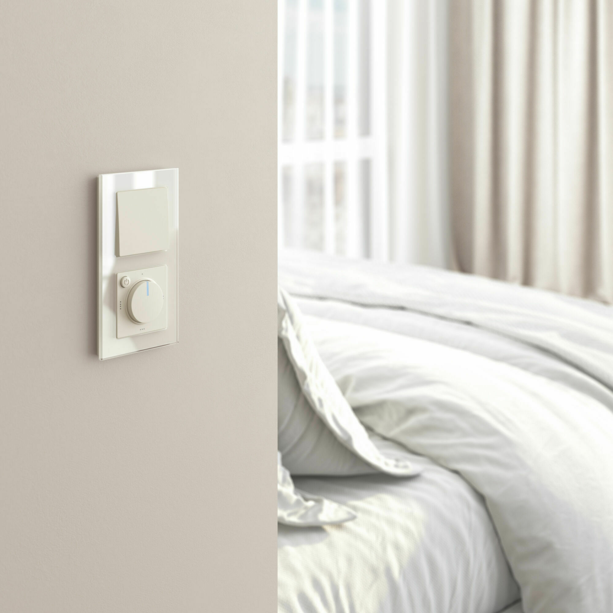 Изображение товара Терморегулятор электромеханический для теплого пола (айвори матовый) W1151162 Werkel