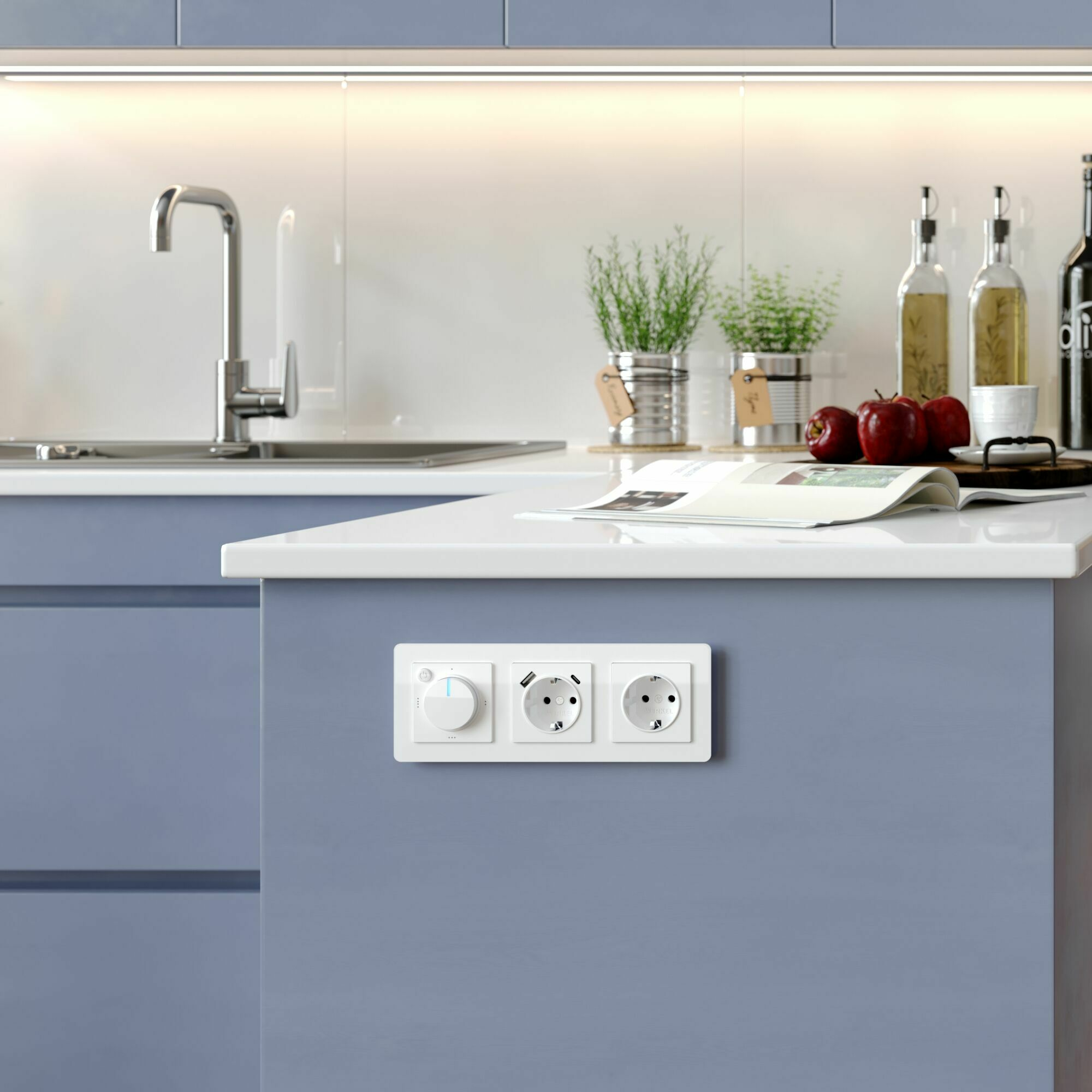 Изображение товара Рамка на 3 поста Acrylic белый W0032701 Werkel