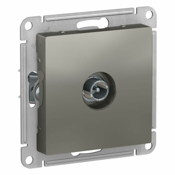 Изображение товара Розетка TV проходная 4DB, механизм, Сталь, ATN000992 Atlas Design Schneider electric