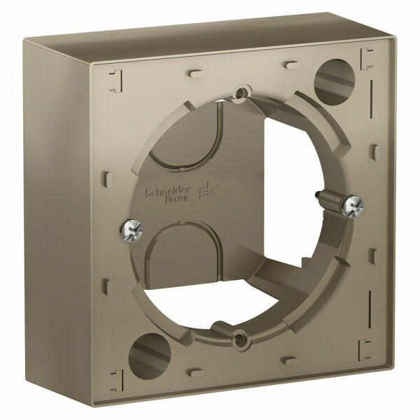 Изображение товара Коробка для наружного монтажа, шампань,ATN000500 Atlas Design Nature Schneider electric