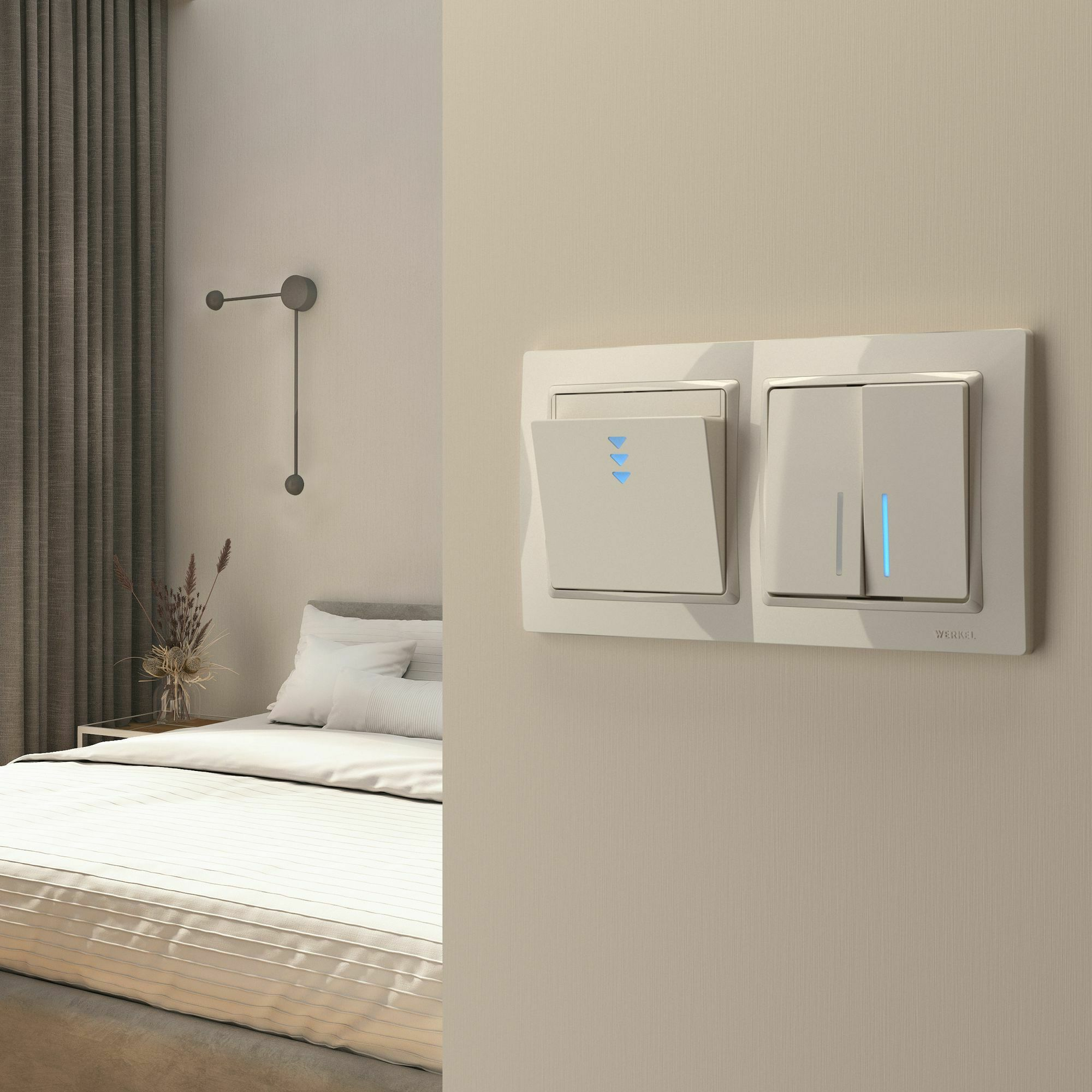 Изображение товара Электронный карточный выключатель (слоновая кость) WL03-01-03 Werkel