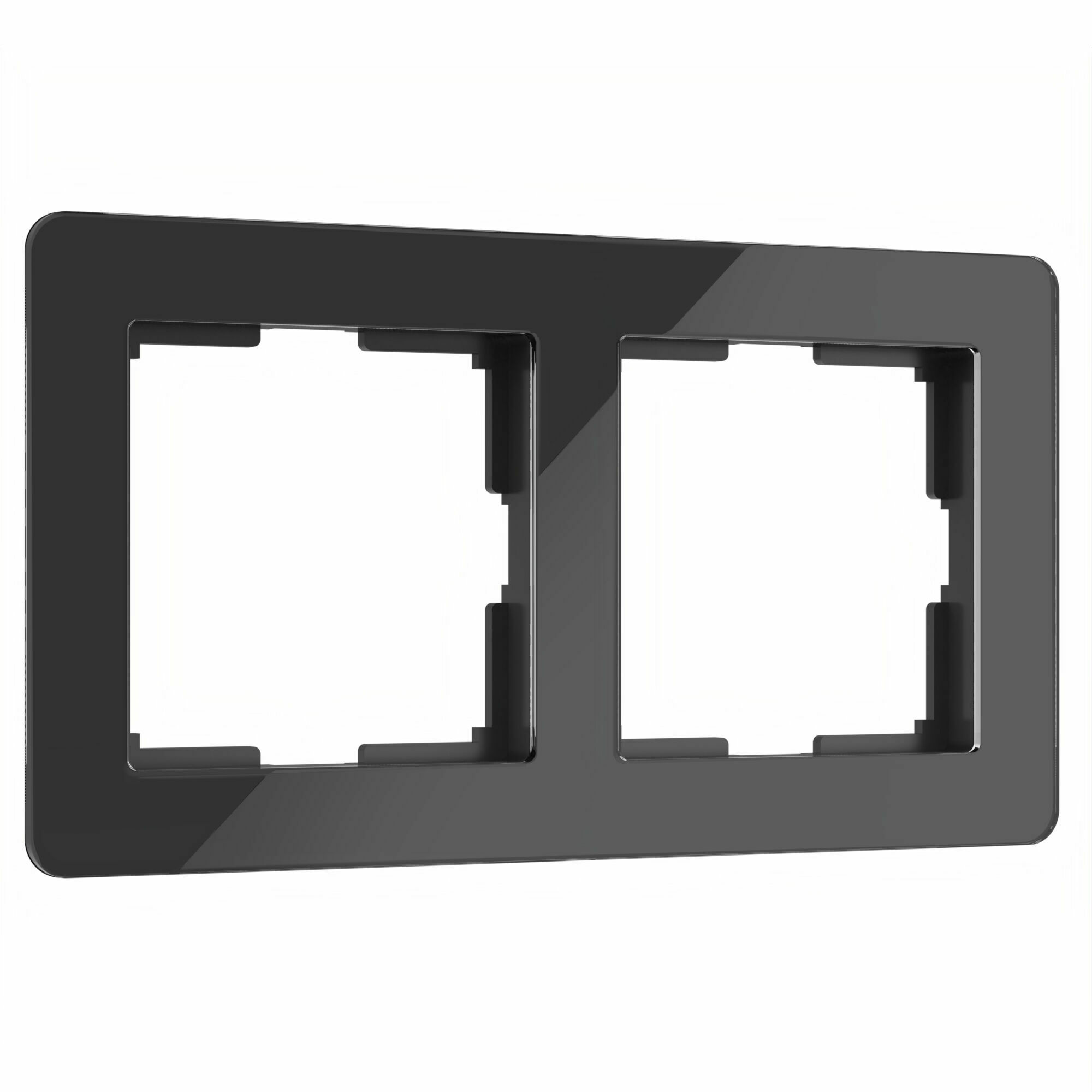 Изображение товара Рамка на 2 поста Acrylic чёрный W0022708 Werkel