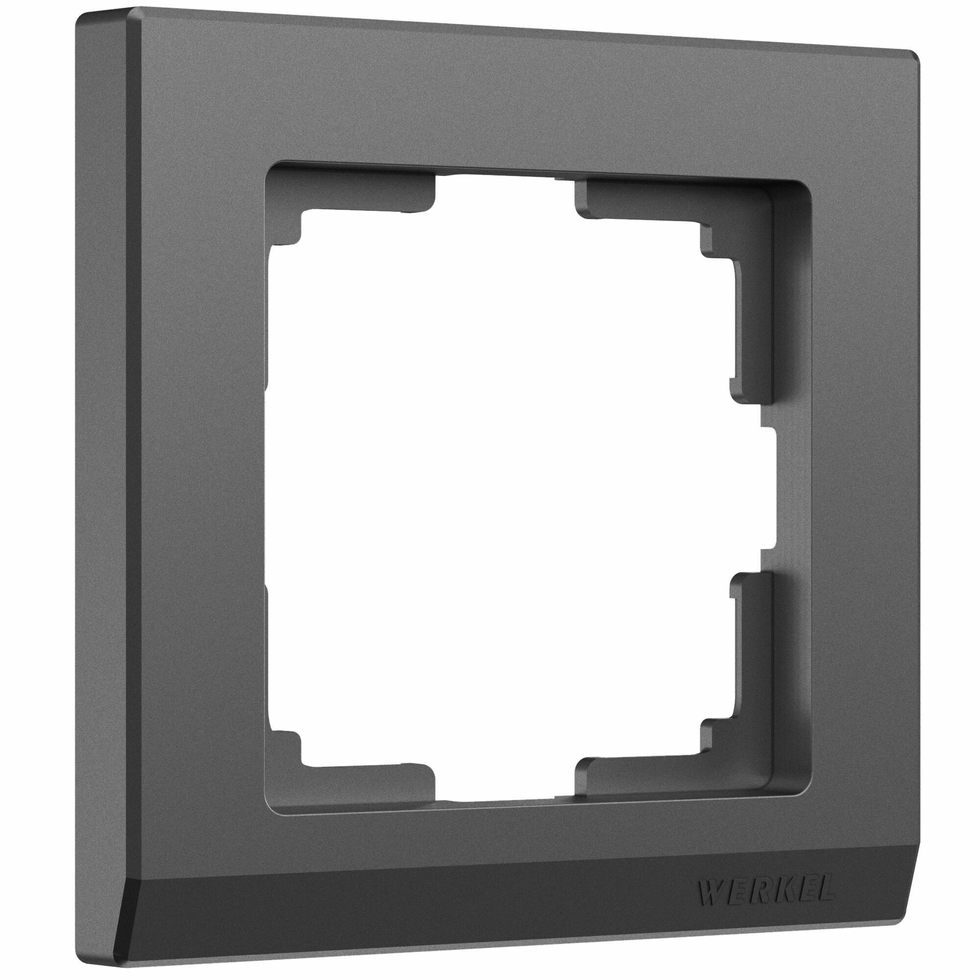 Изображение товара Рамка на 1 пост Stark (графит матовый) W0011864 Werkel