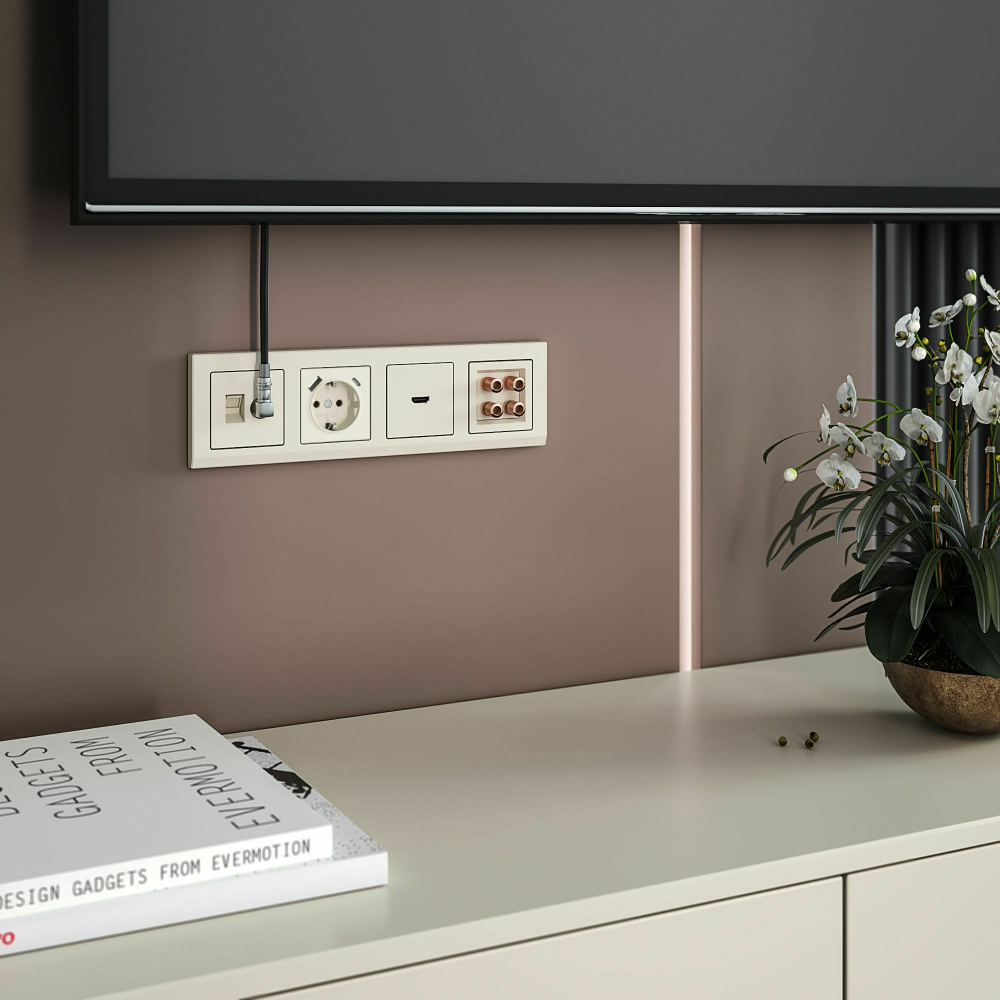 Изображение товара Розетка HDMI (слоновая кость) W1186003 Werkel