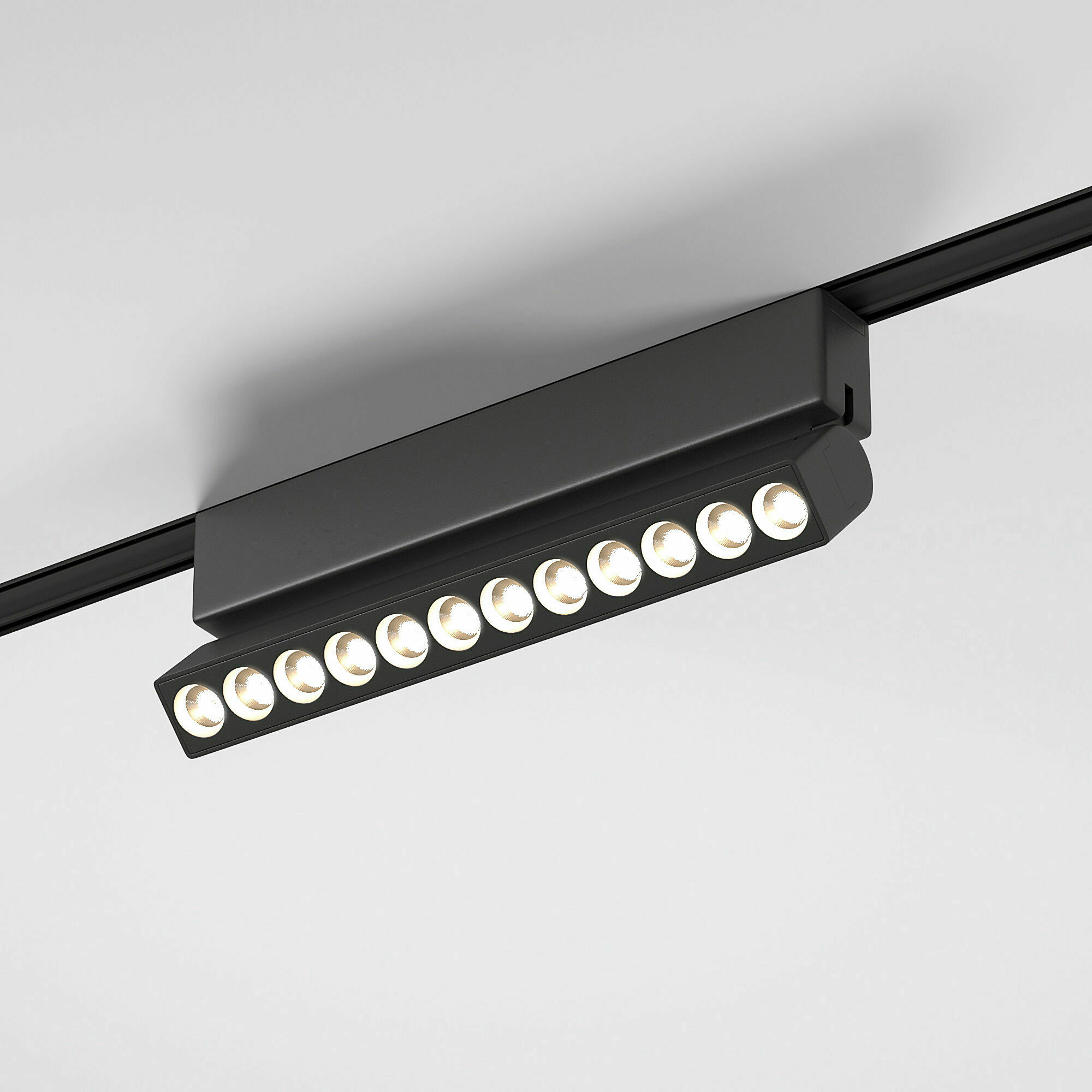 Изображение товара Трековый поворотный светильник 12W 4000K Insight чёрный 85091/01 Flat Magnetic Elektrostandard