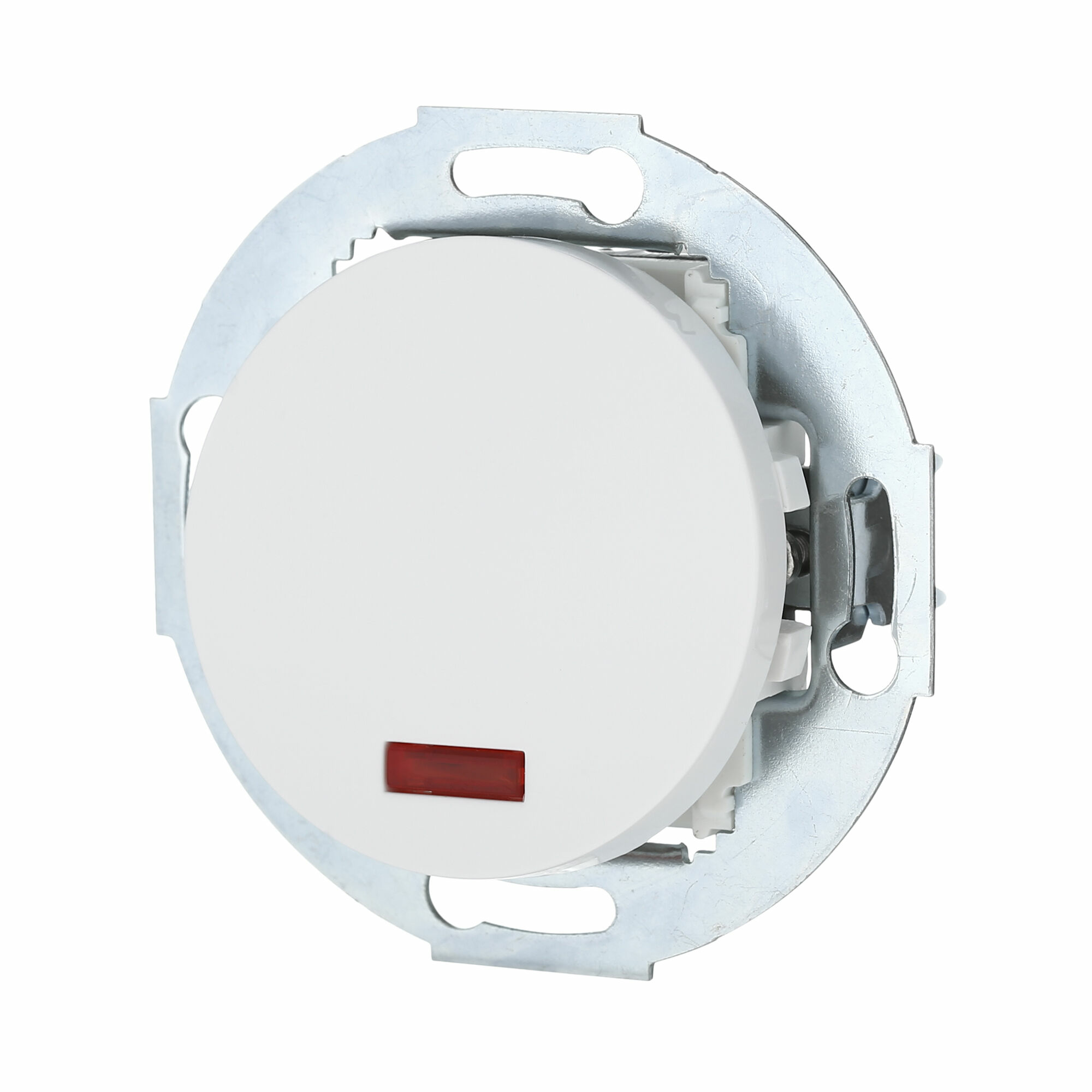 Изображение товара Переключатель одноклавишный на два направления (схема 6L) с индикатором 16 A, 250 B (белый) Vintage, 880404-1 LK Studio