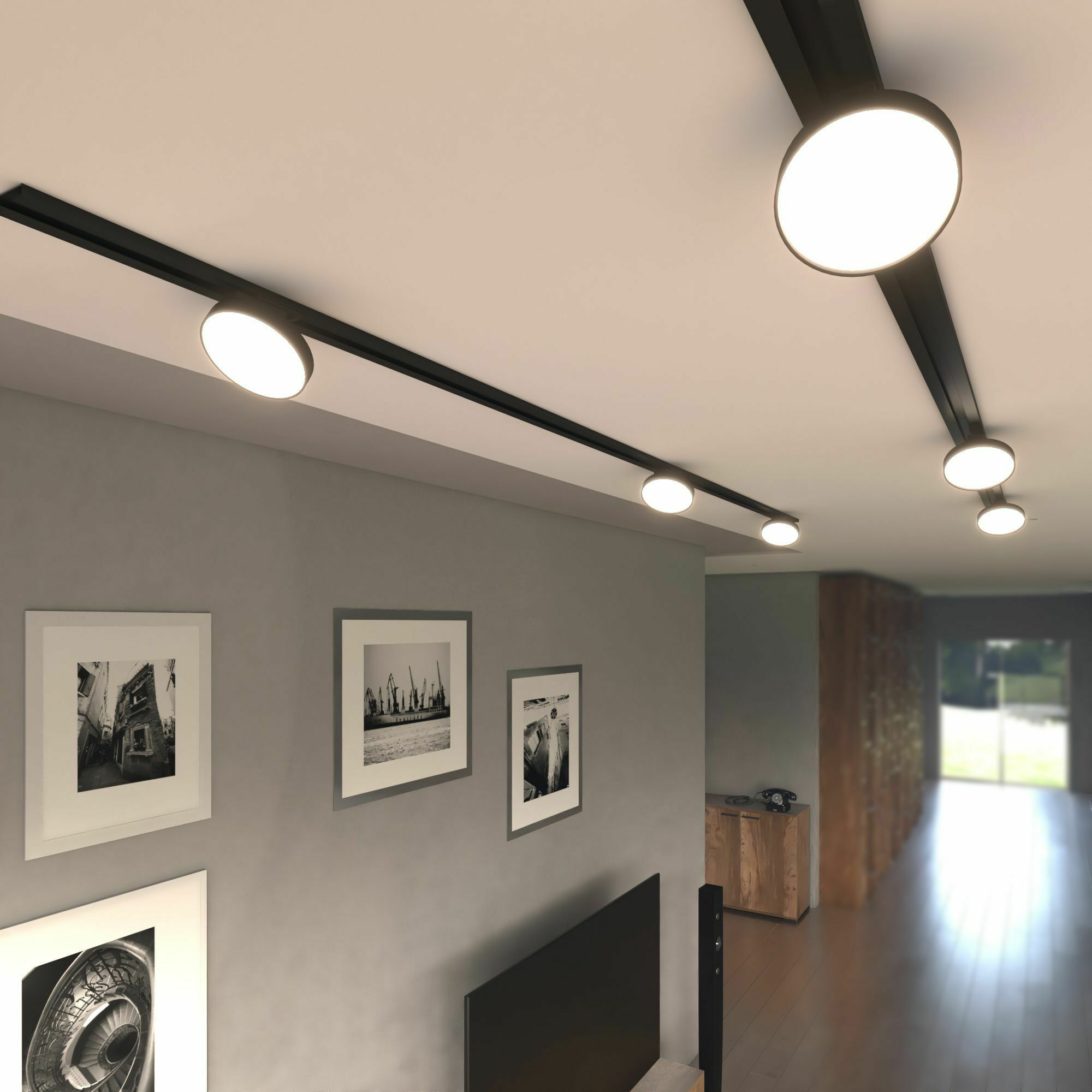 Изображение товара Трековый поворотный светильник 12W 4200K Pila чёрный 85078/01 Basic System Elektrostandard