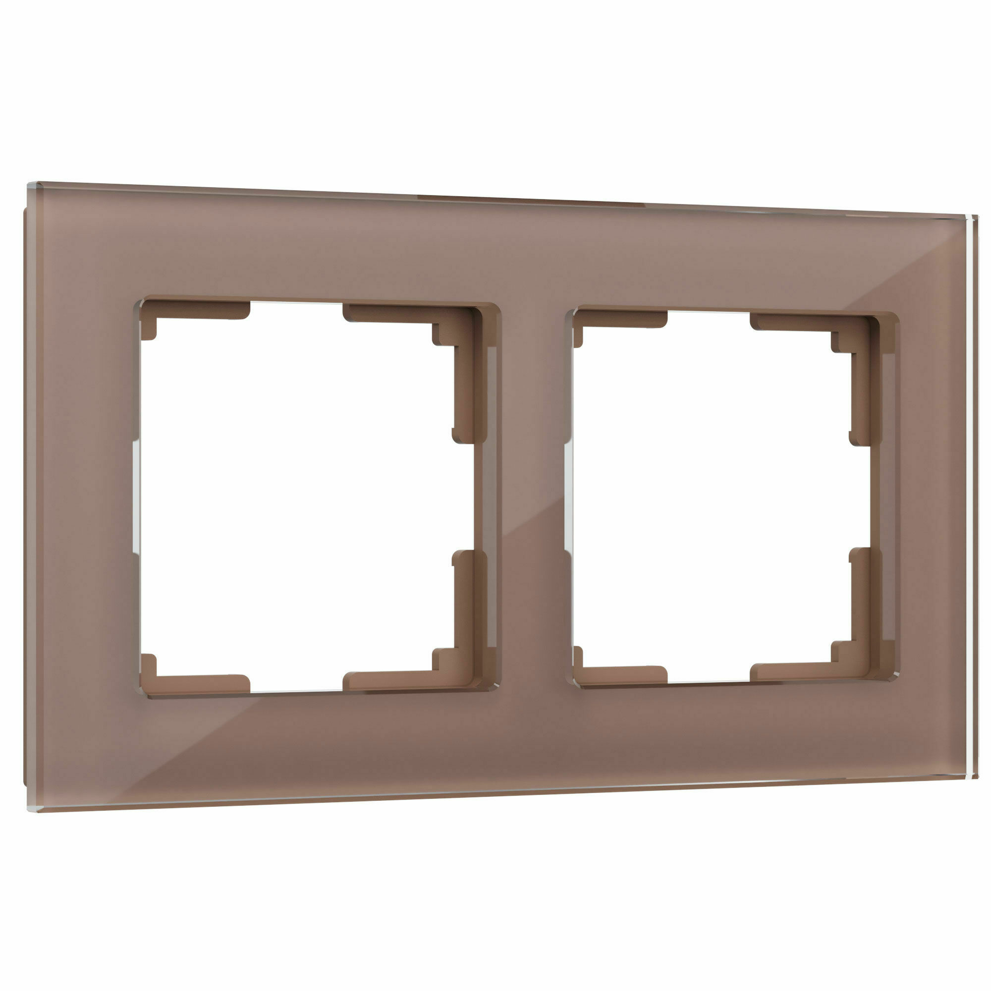 Изображение товара Рамка на 2 поста Favorit  (латте, стекло) W0021142 Werkel