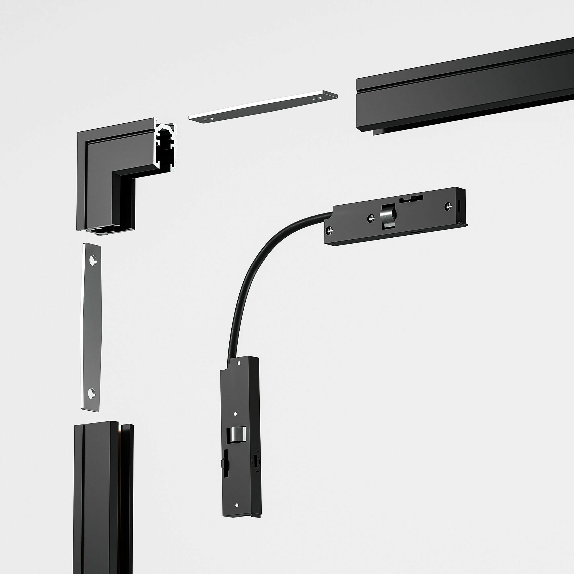 Изображение товара Коннектор угловой внутренний для накладного шинопровода чёрный 85180/00 Mini Magnetic Elektrostandard