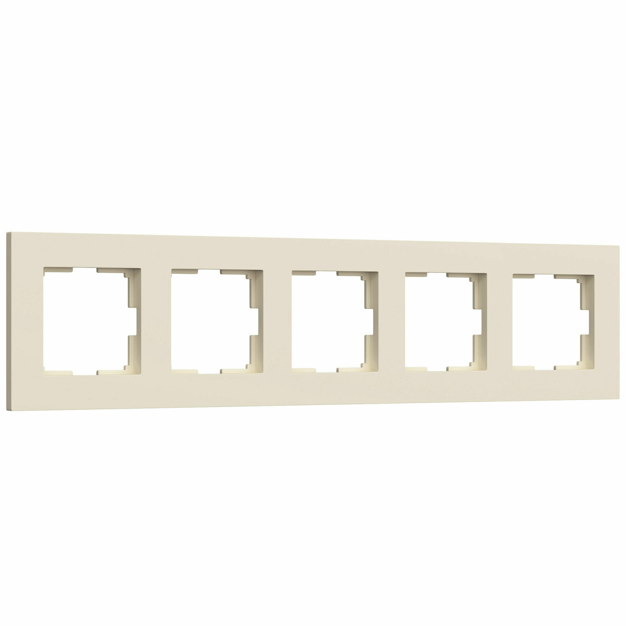 Изображение товара Рамка на 5 постов Slab (айвори софт) W0052962 Werkel