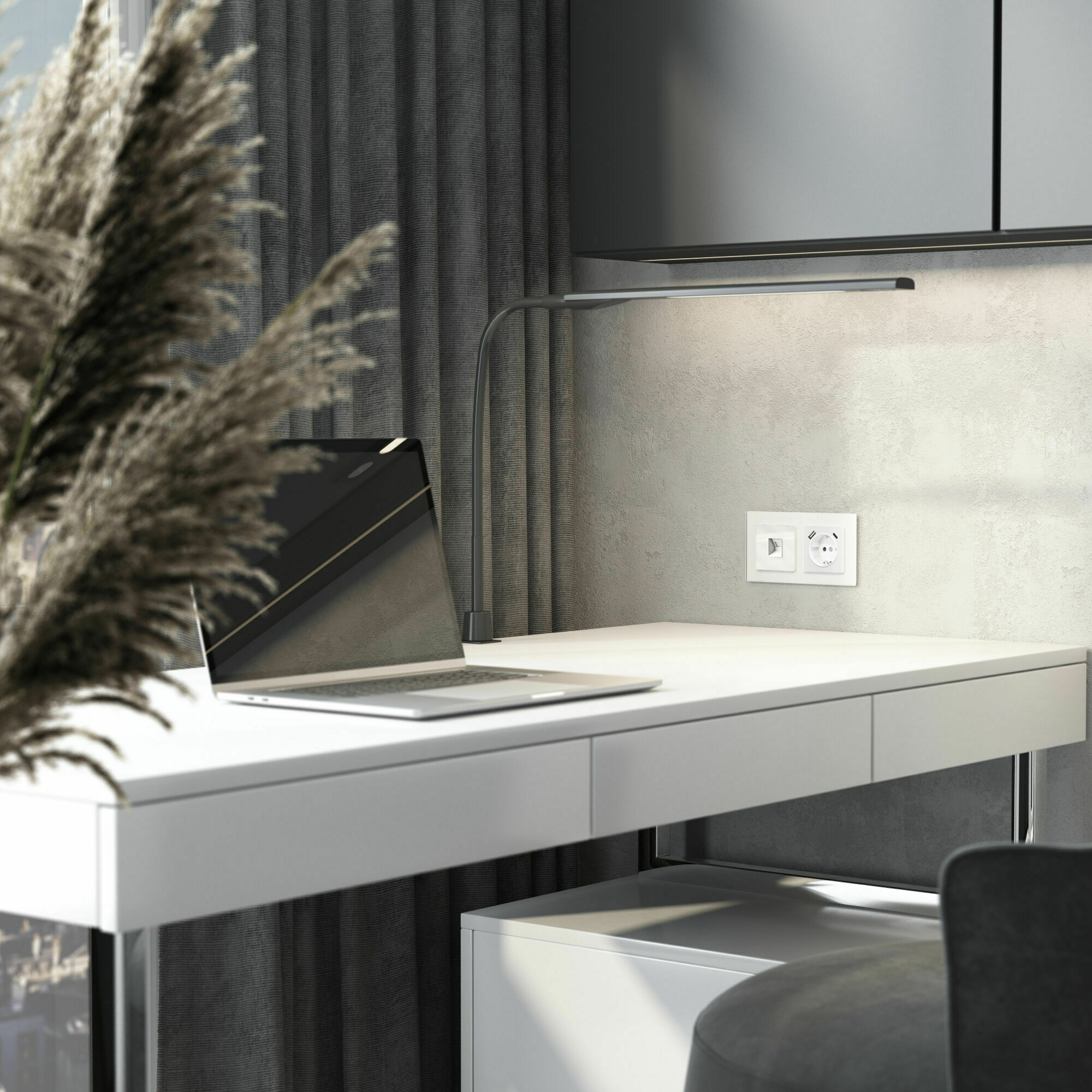 Изображение товара Розетка компьютерная, Ethernet RJ-45, cat.5e (белый акрил) W1181041 Werkel