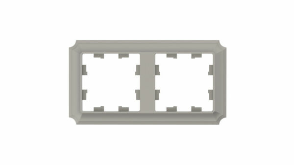 Изображение товара Рамка 2-ая, универсальная, пластик, шампань, ATN100502 Atlas Design Antique  Schneider electric