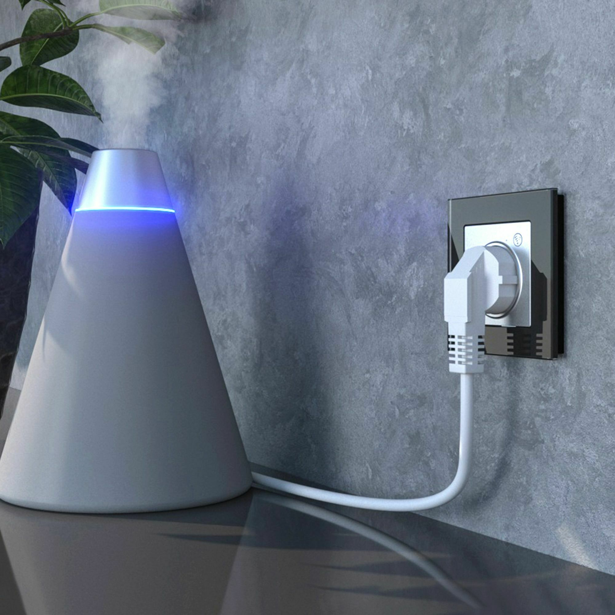 Изображение товара Умная встраиваемая розетка с заземлением с защитными шторками (серебряная) W1171606 Werkel