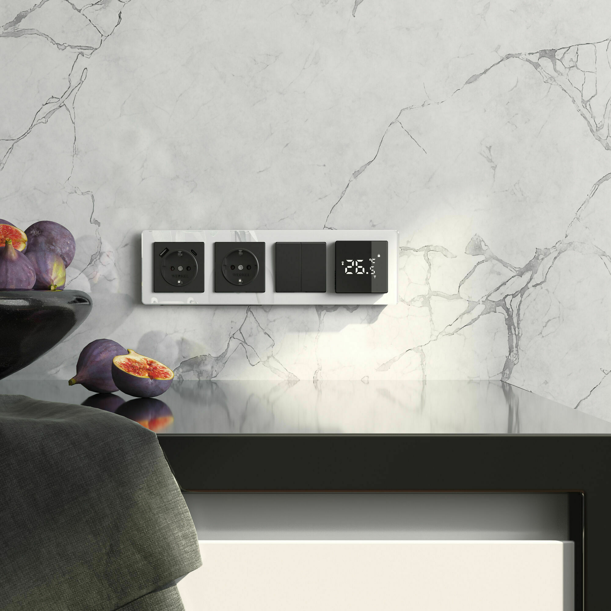 Изображение товара Рамка на 4 поста Acrylic (белый) W0042701 Werkel