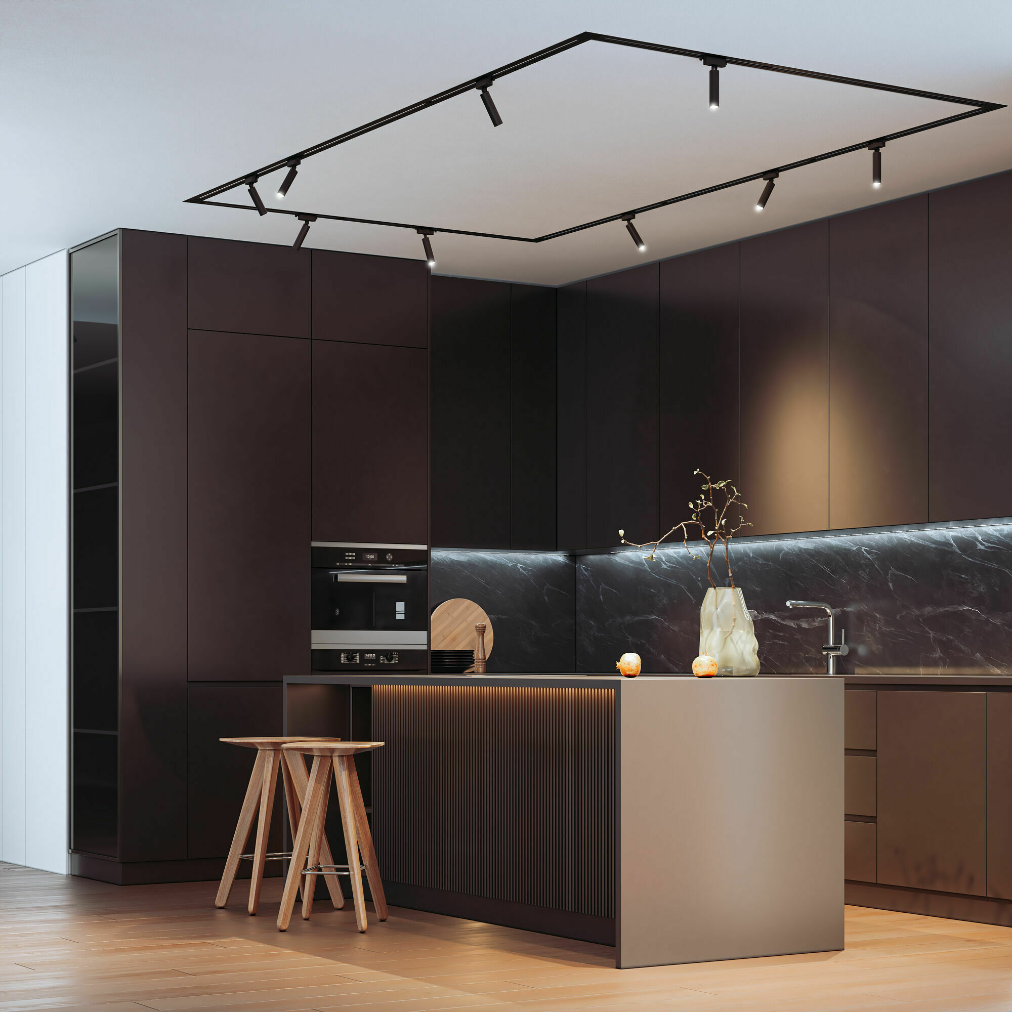 Изображение товара Трековый поворотный светильник 6W 4000K Pika чёрный 85110/01 Basic System Elektrostandard