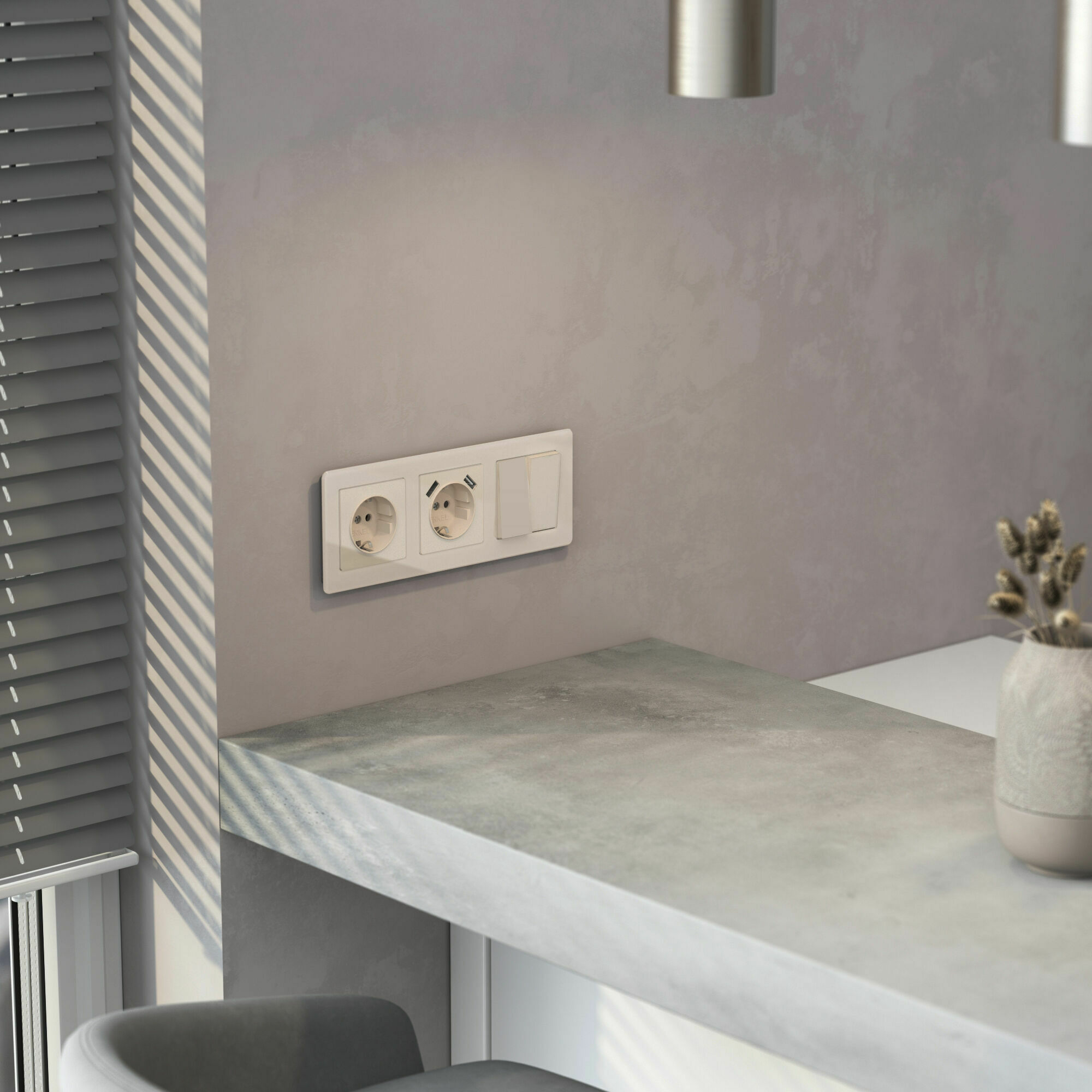 Изображение товара Накладка для розетки USB (айвори акрил) W1179543 Werkel