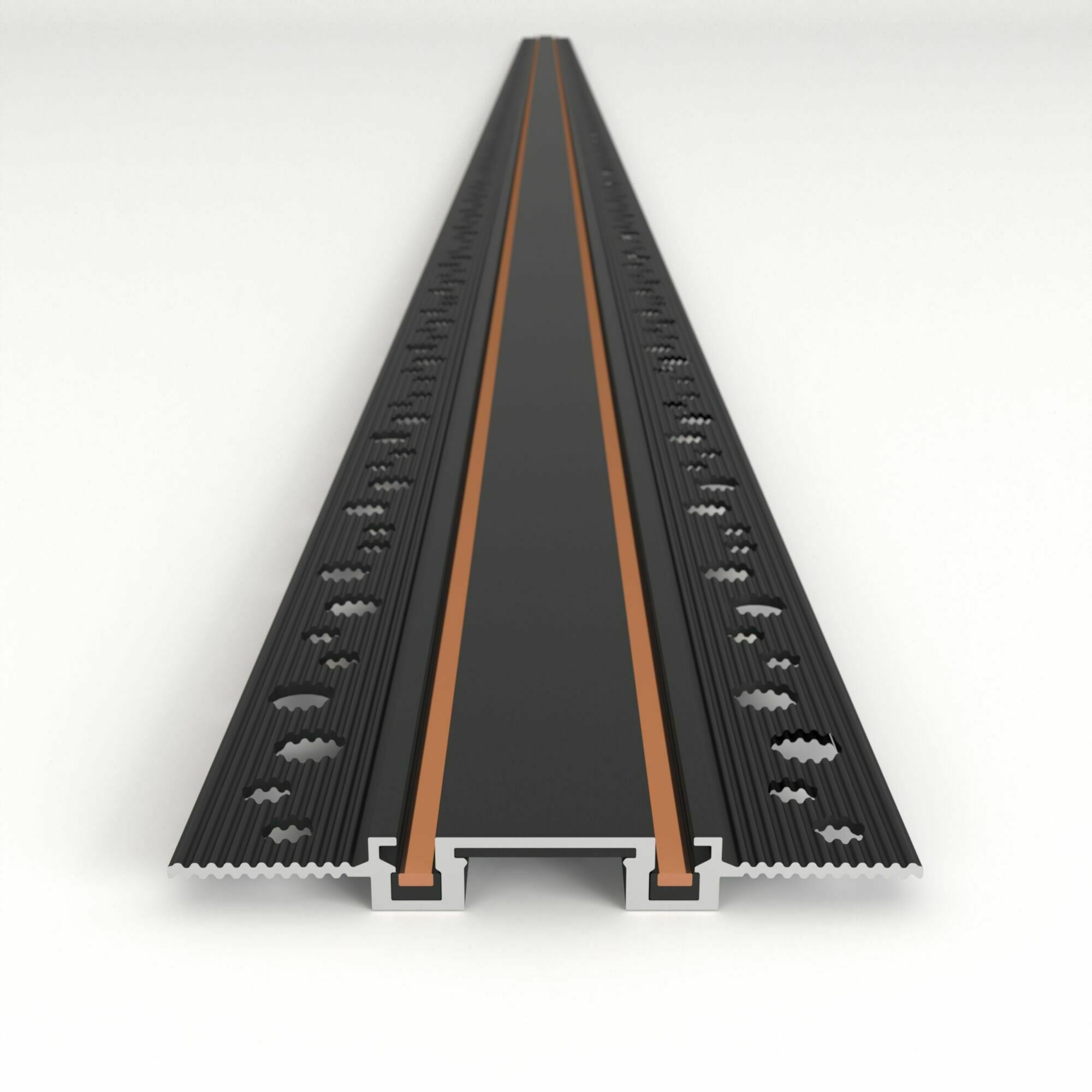 Изображение товара Шинопровод встраиваемый чёрный 2м 85130/00 Flat Magnetic Elektrostandard