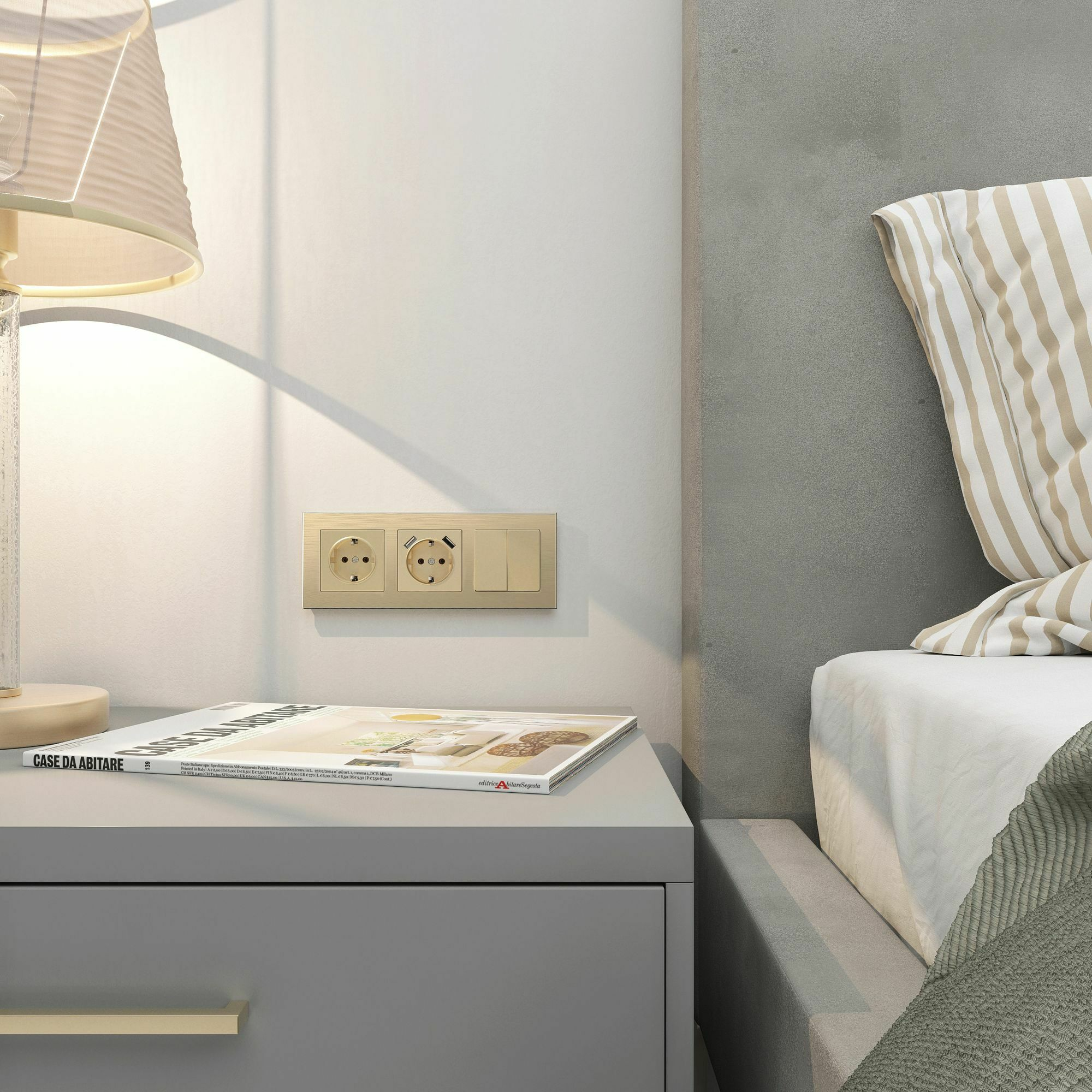 Изображение товара Рамка на 3 поста Aluminium (шампань) W0031711 Werkel