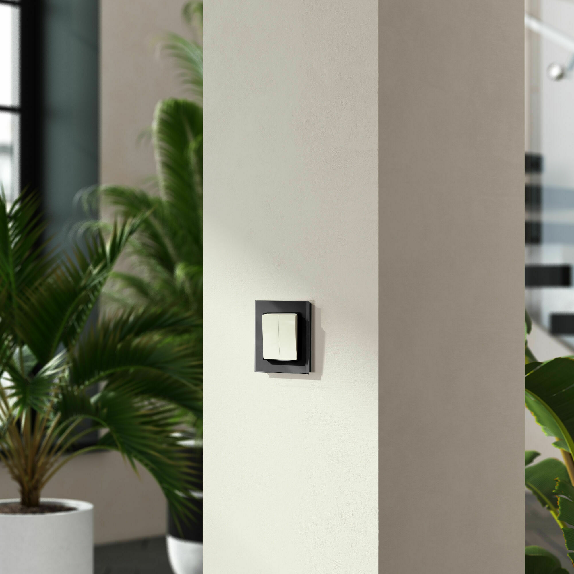 Изображение товара Перекрестный переключатель двухклавишный (слоновая кость) W1123003