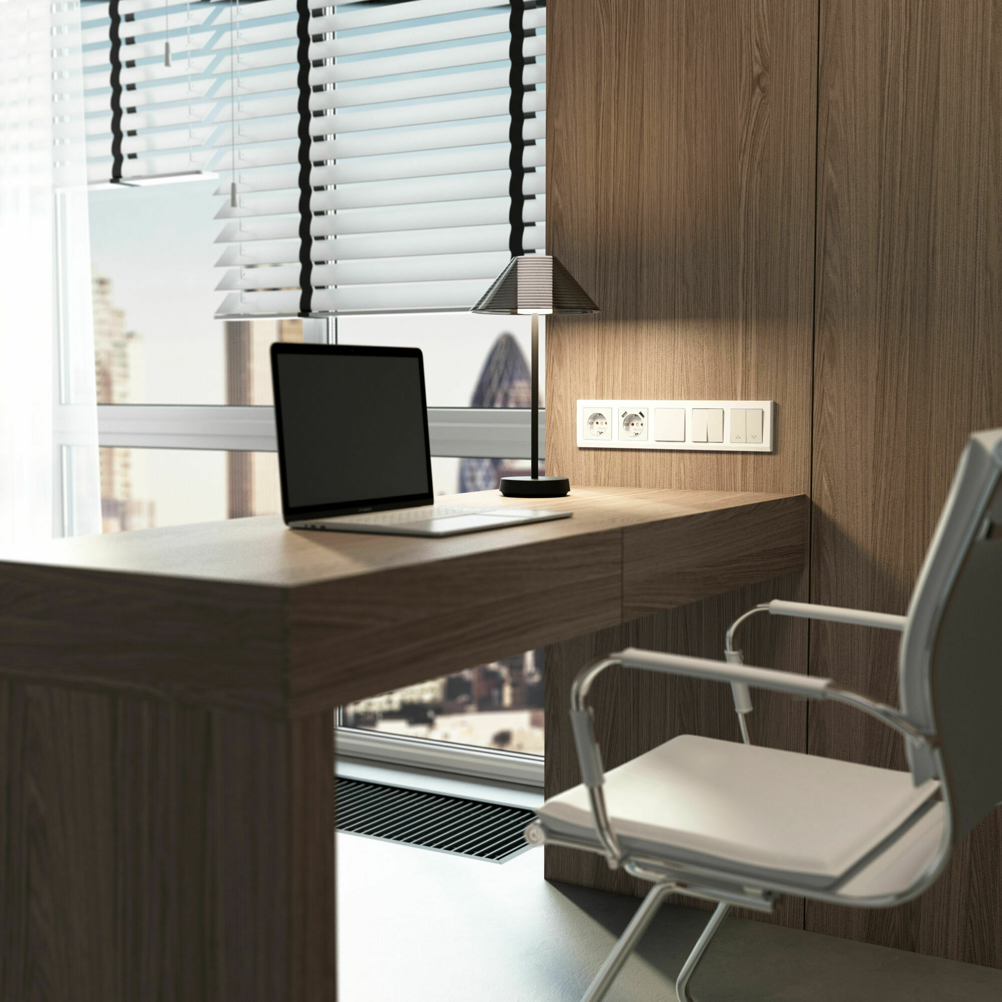 Изображение товара W0051801/ Рамка на 5 постов Stark (белый) Werkel