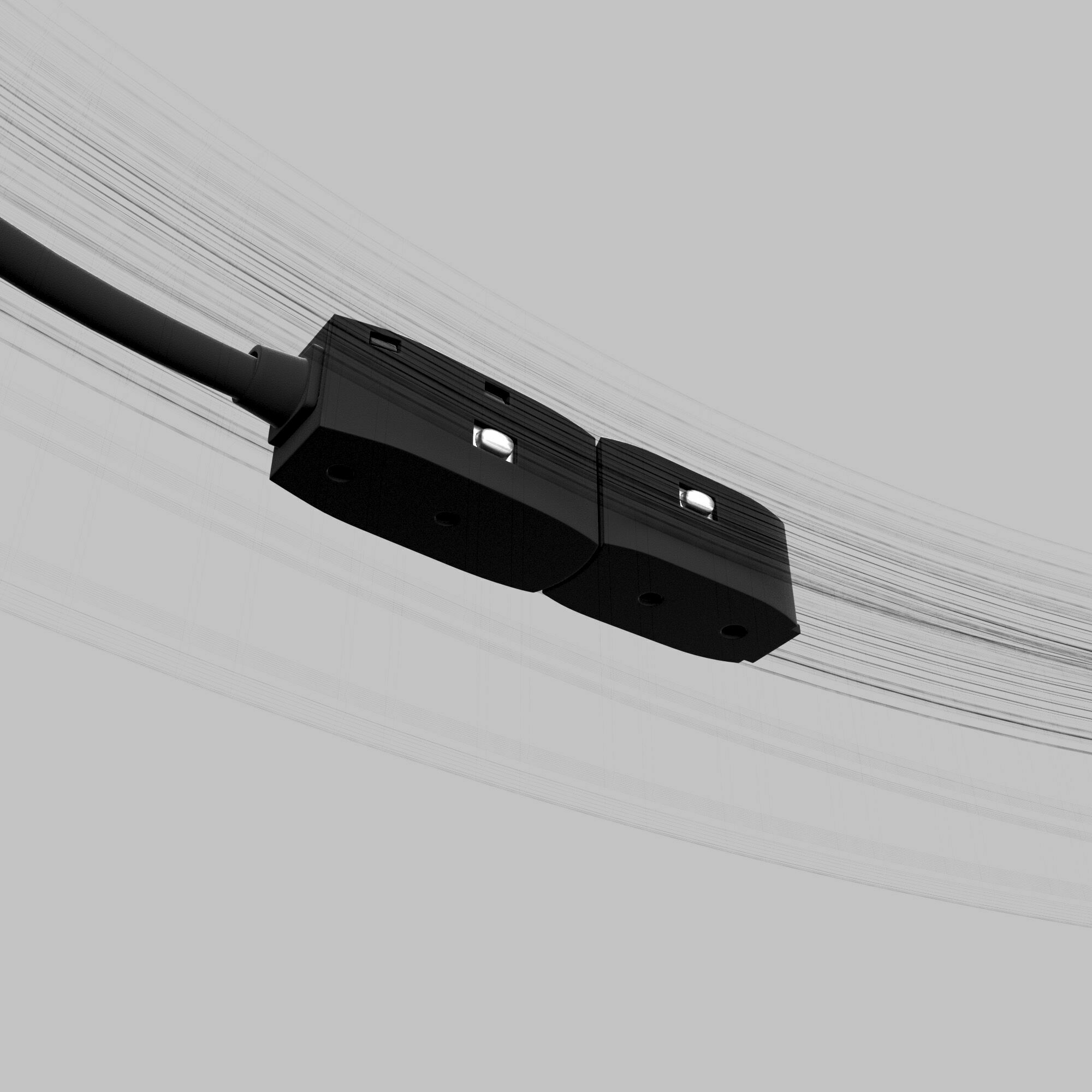 Изображение товара Ввод питания радиусного шинопровода чёрный 85162/00 Slim Magnetic Elektrostandard