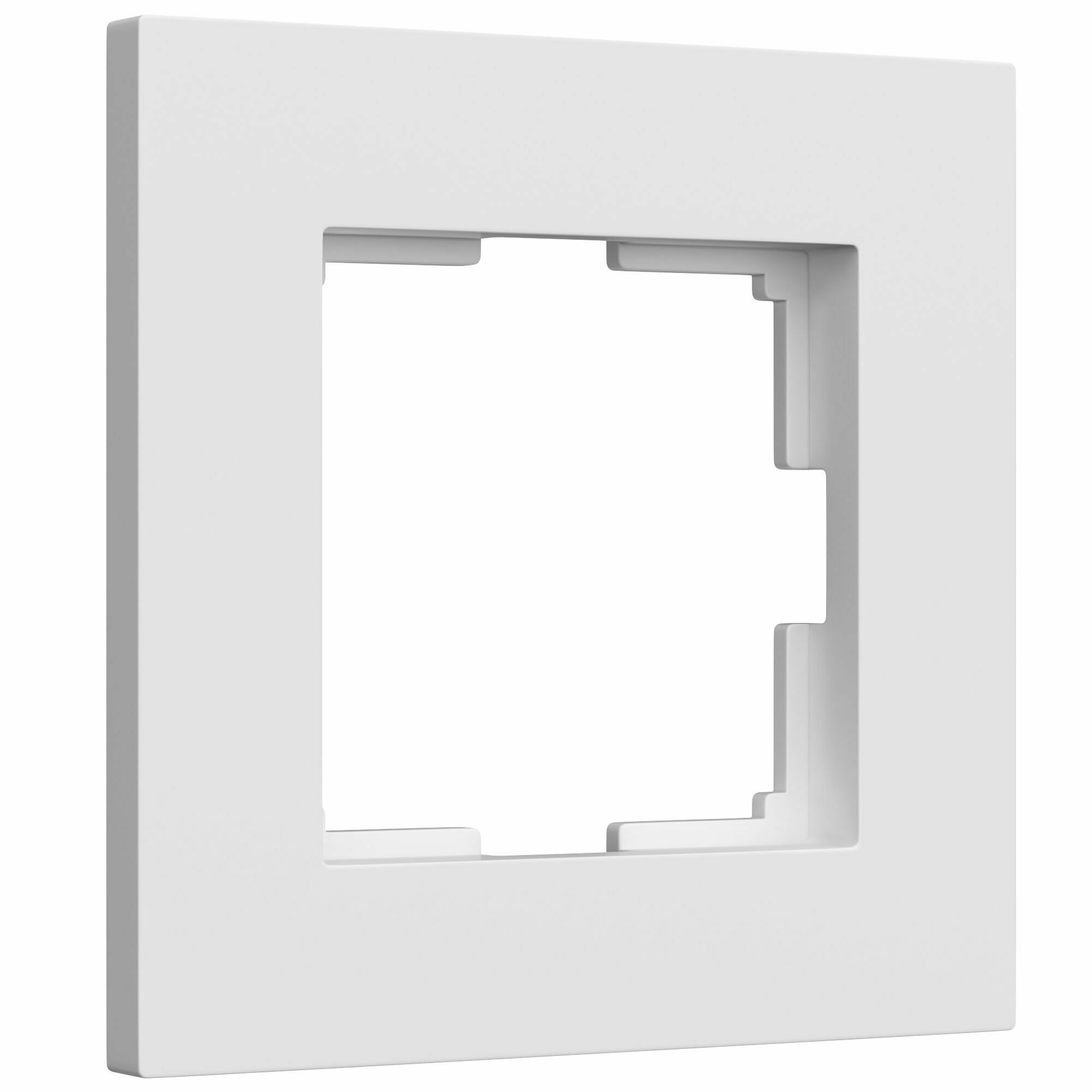 Изображение товара Рамка на 1 пост Slab (белый софт) W0012961 Werkel