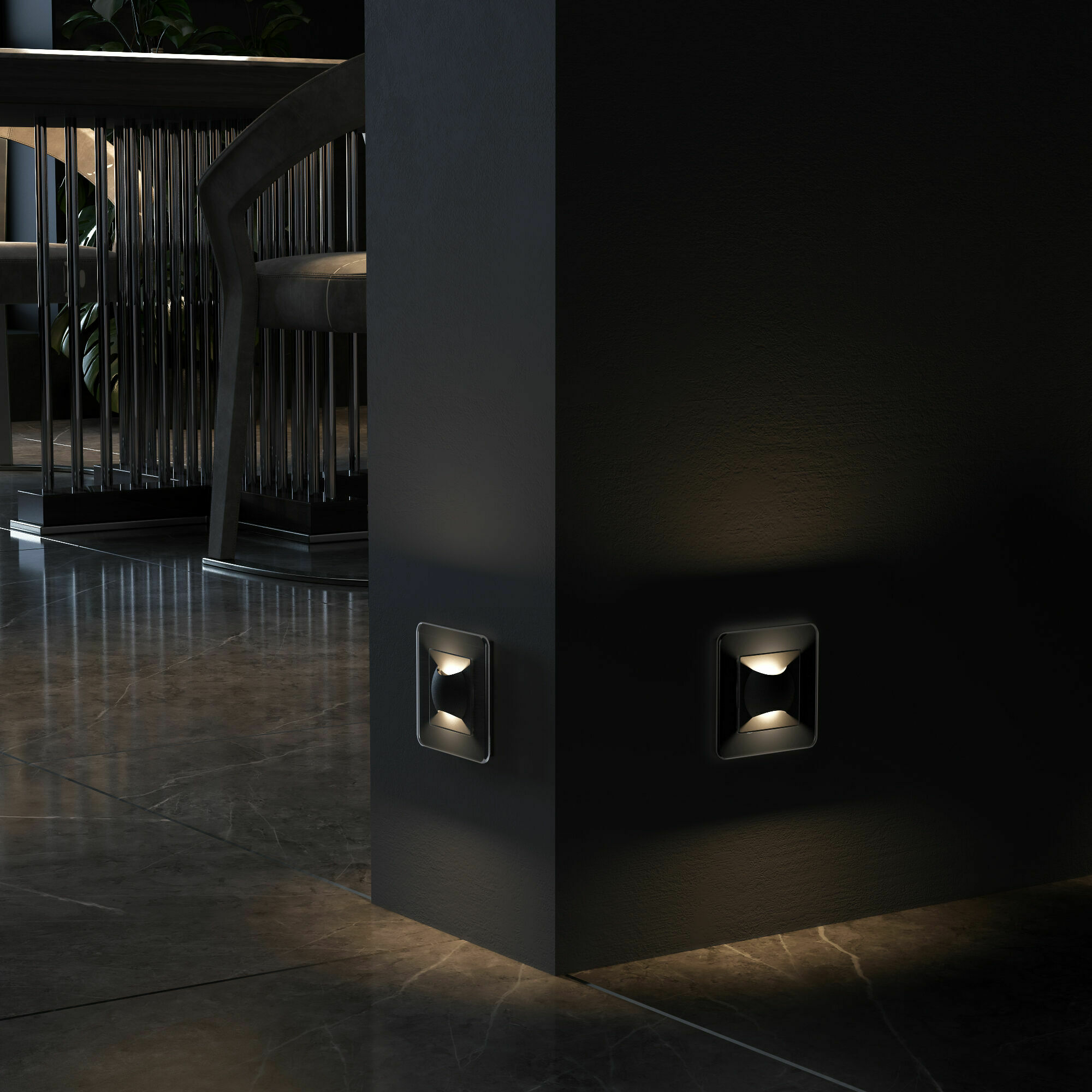 Изображение товара Встраиваемая LED подсветка МУН (чёрный матовый) W1154508 Werkel