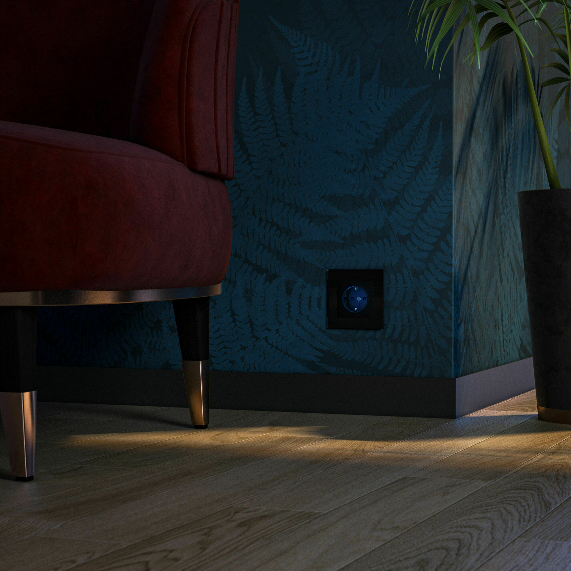 Изображение товара Кнопка нажимная сх.1, 10АХ, механизм, Бежевый, ATN000215 Atlas Design Schneider electric