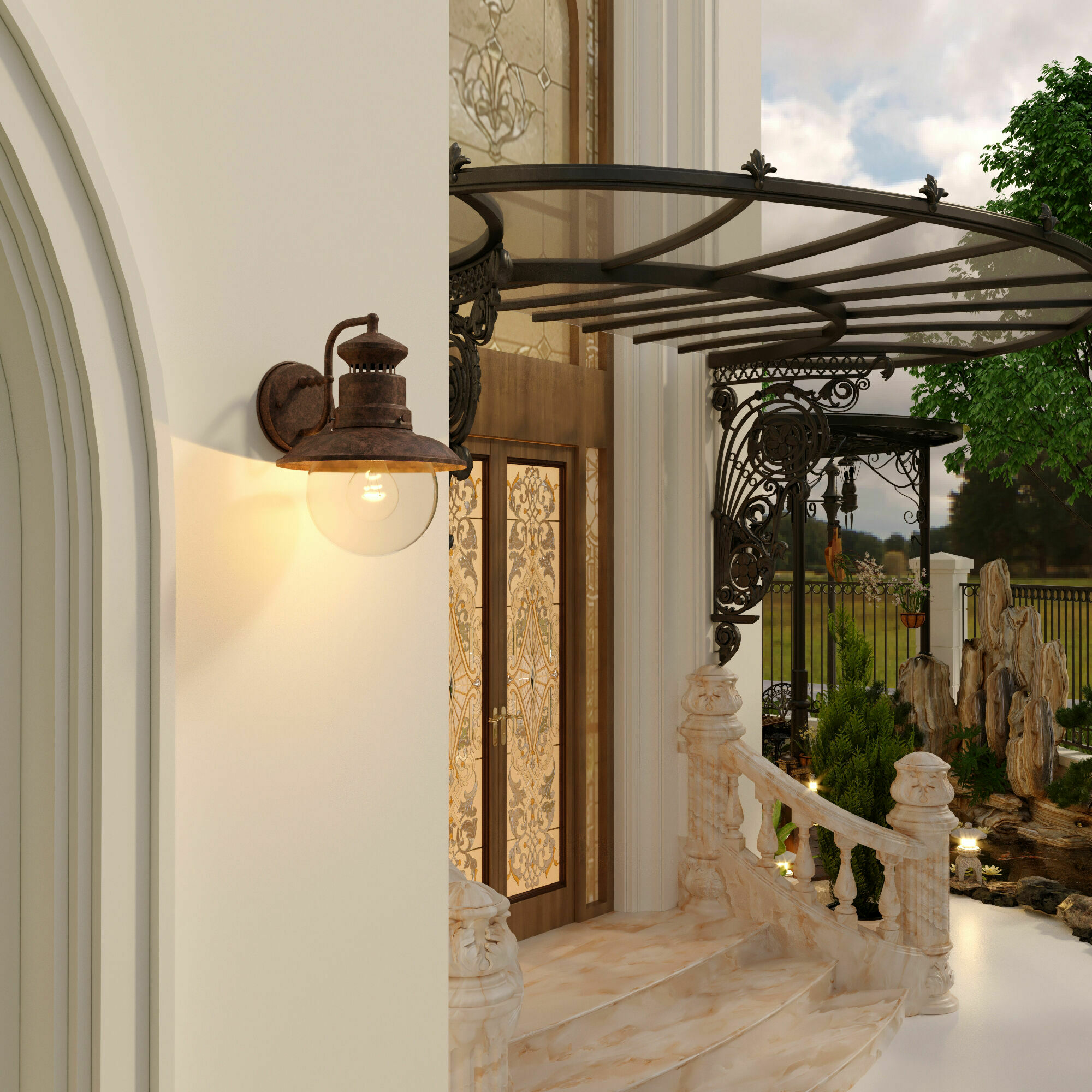 Изображение товара Talli D GL брауни уличный настенный светильник GL 3002D Elektrostandard