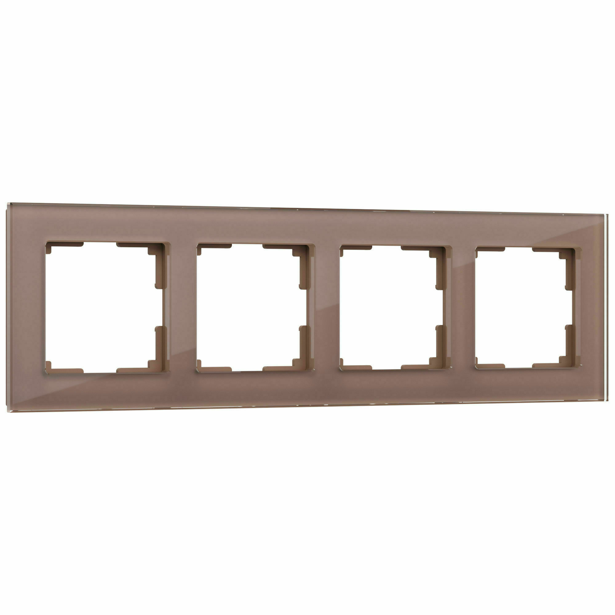 Изображение товара Рамка на 4 поста Favorit  (латте, стекло) W0041142 Werkel