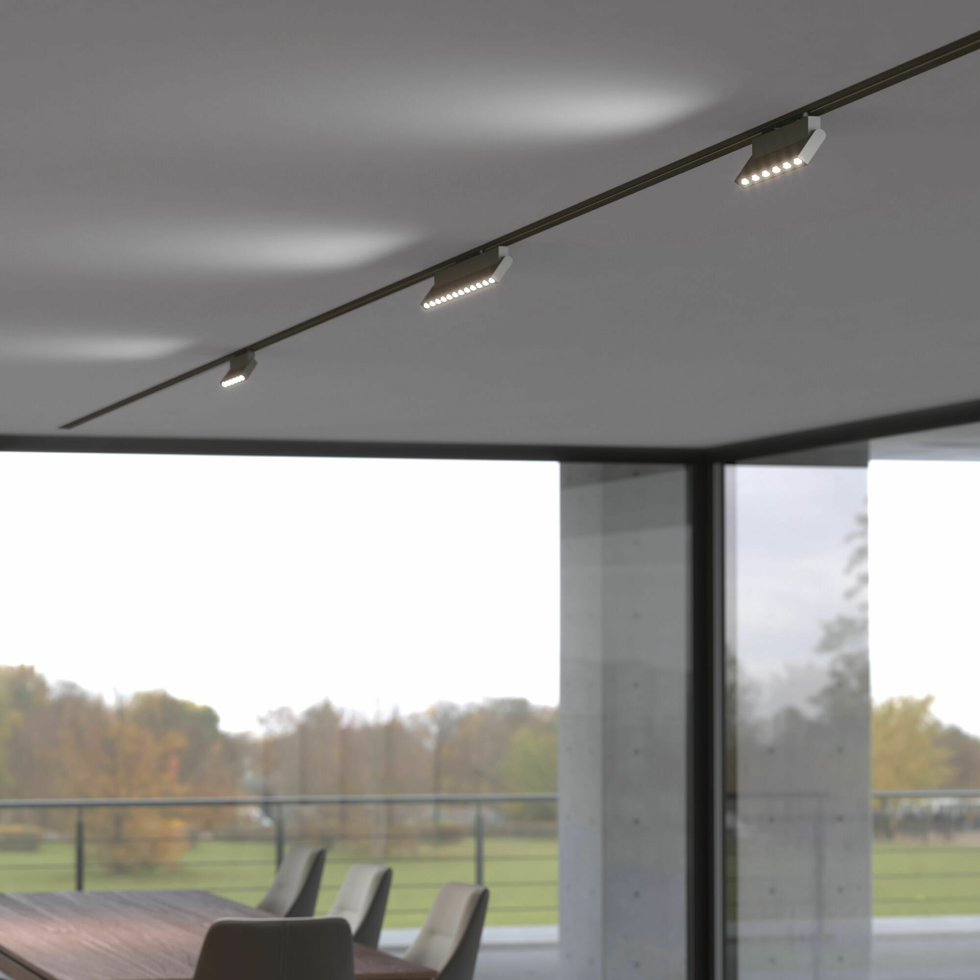 Изображение товара Трековый поворотный светильник 20W 4200K Garda белый 85018/01 Basic System Elektrostandard