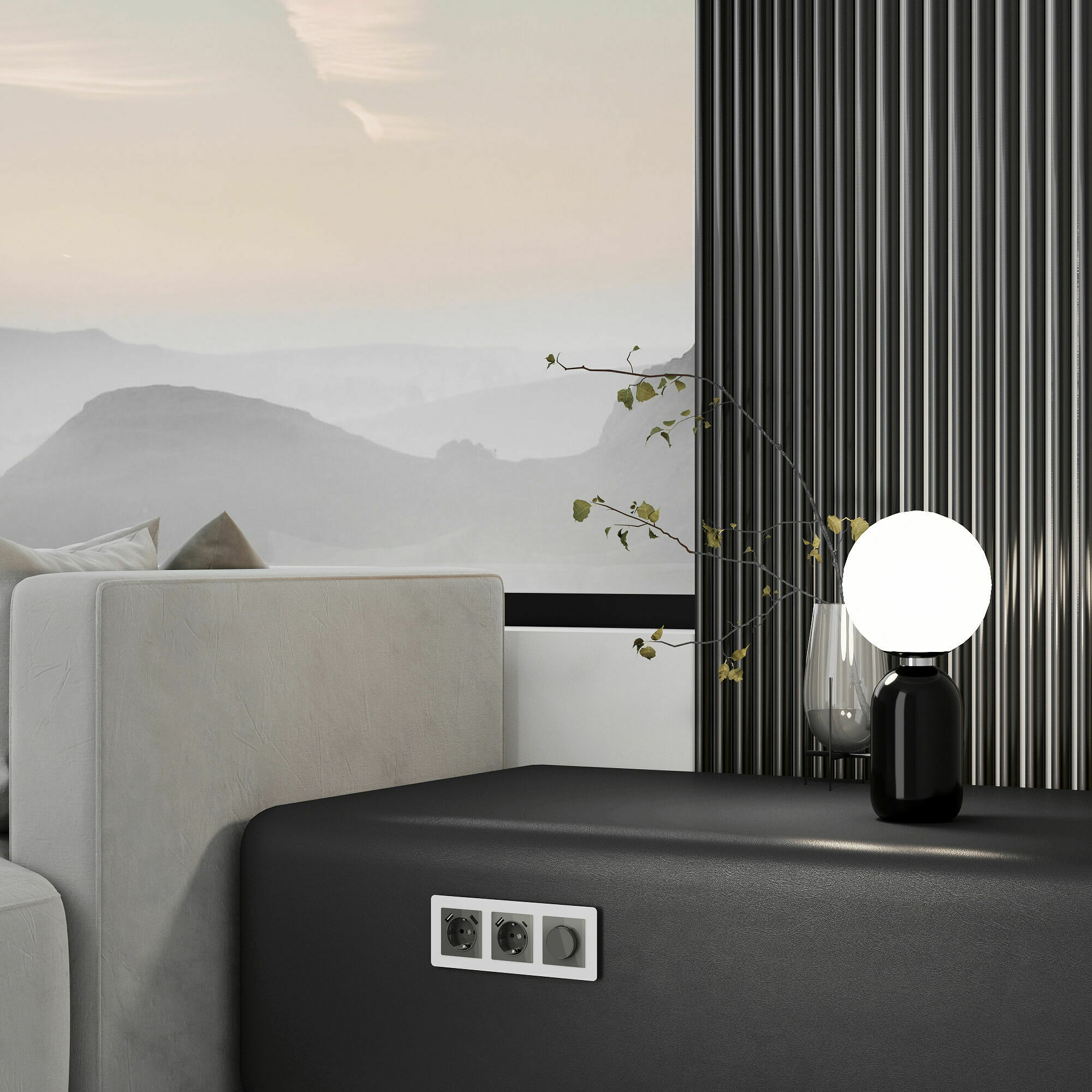 Изображение товара Накладка для розетки USB (графит акрил) W1179544 Werkel