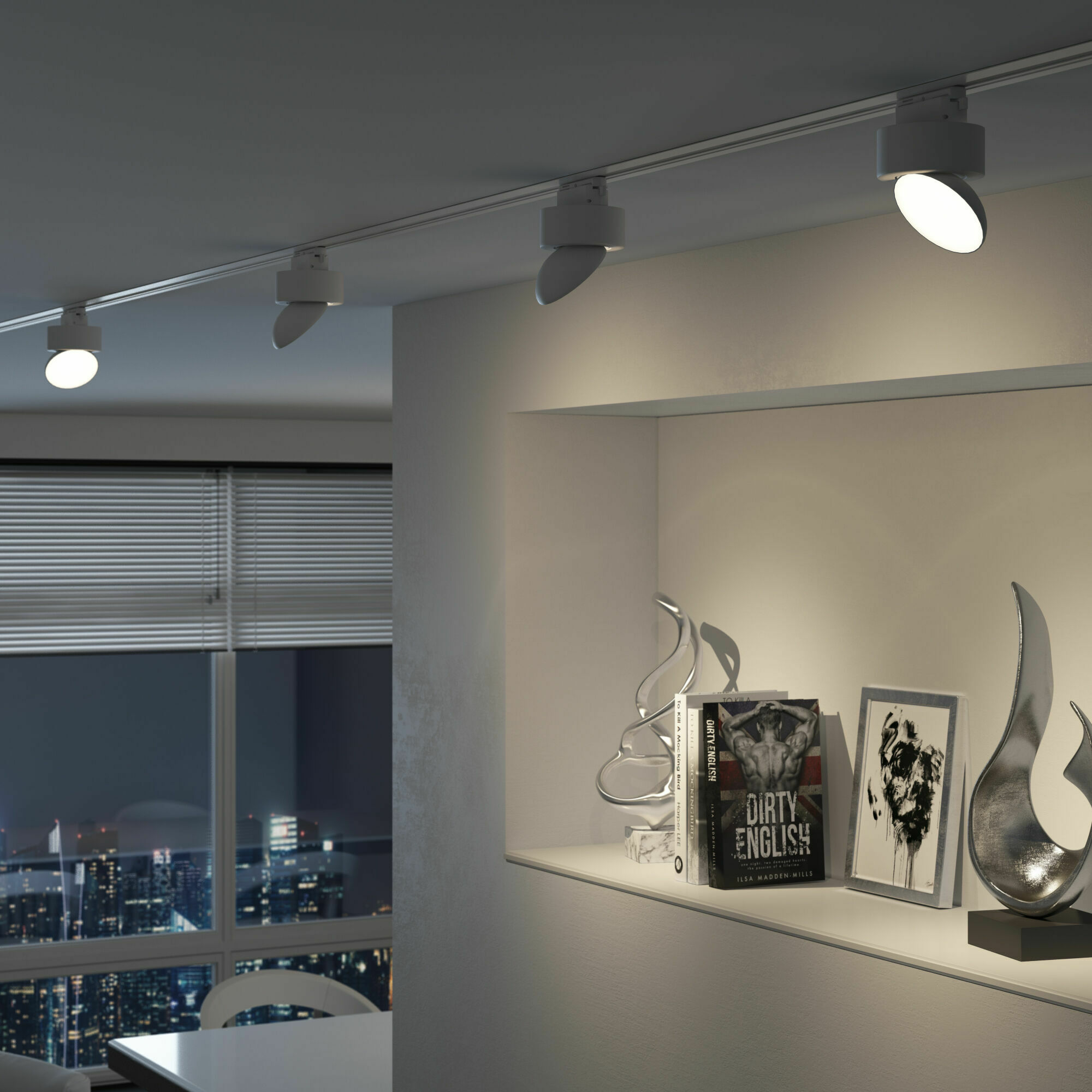 Изображение товара Трековый поворотный светильник 10W 4200K Smooth белый 85515/01 Basic System Elektrostandard