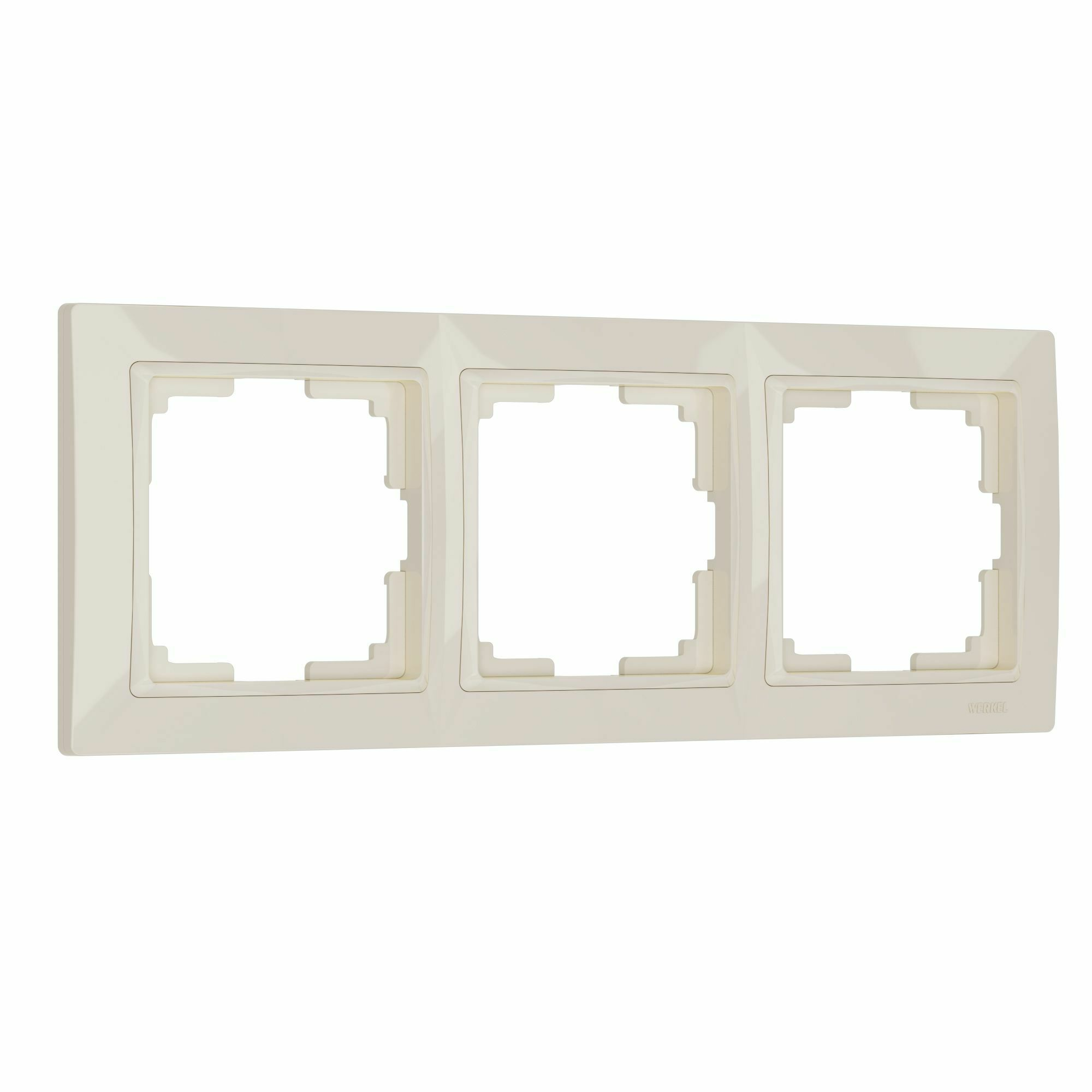 Изображение товара W0032003/ Рамка на 3 поста Snabb basic (слоновая кость) Werkel