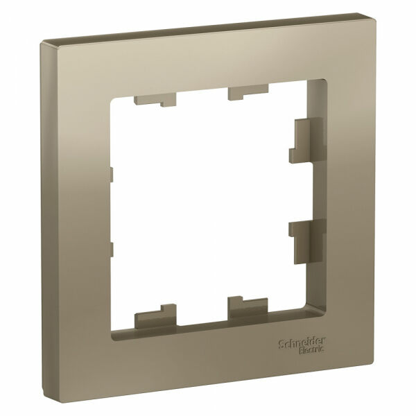 Изображение товара Рамка 1 пост, пластик, шампань,ATN000501 Atlas Design Nature Schneider electric