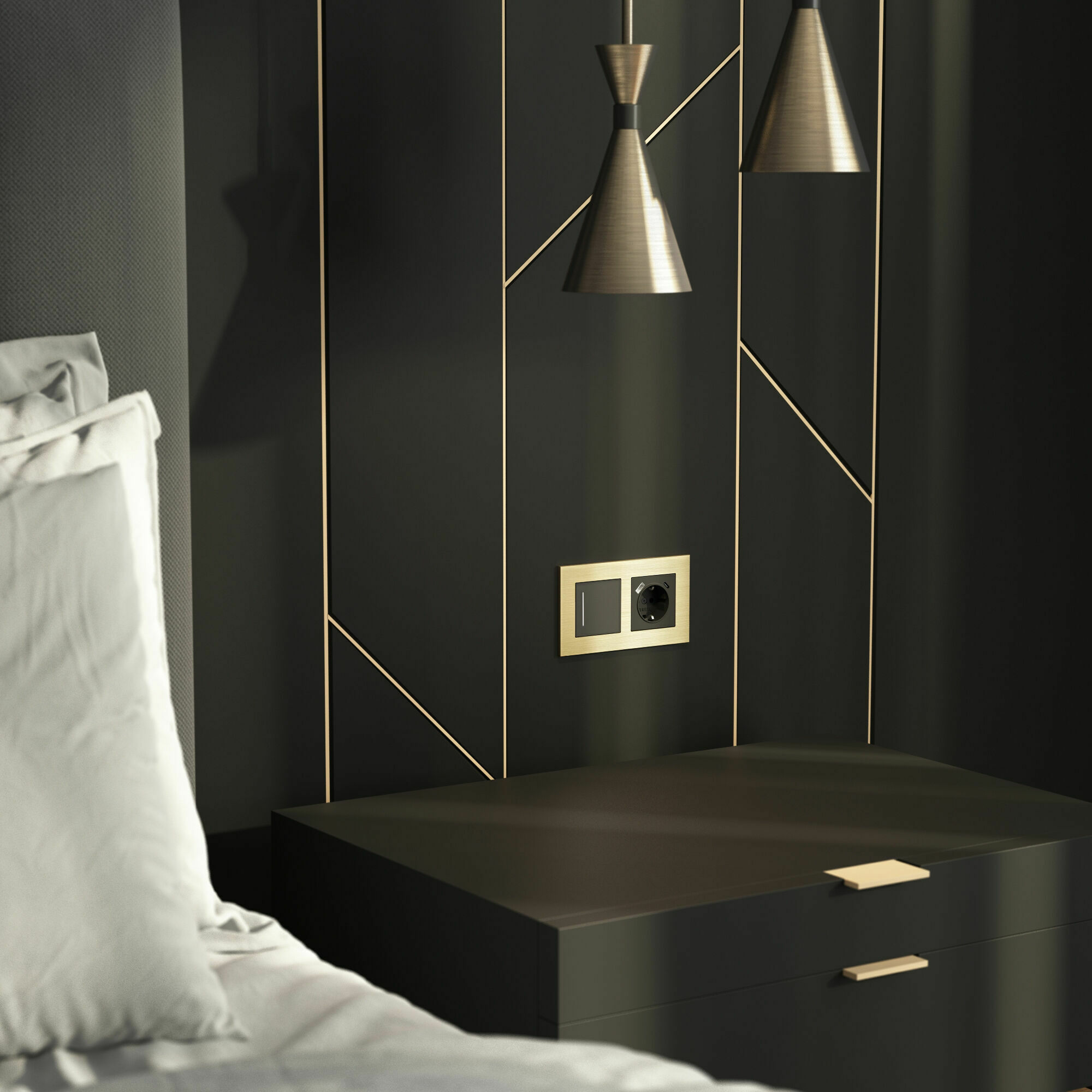 Изображение товара Рамка на 2 поста  AluMax (шампань) W0023511 Werkel