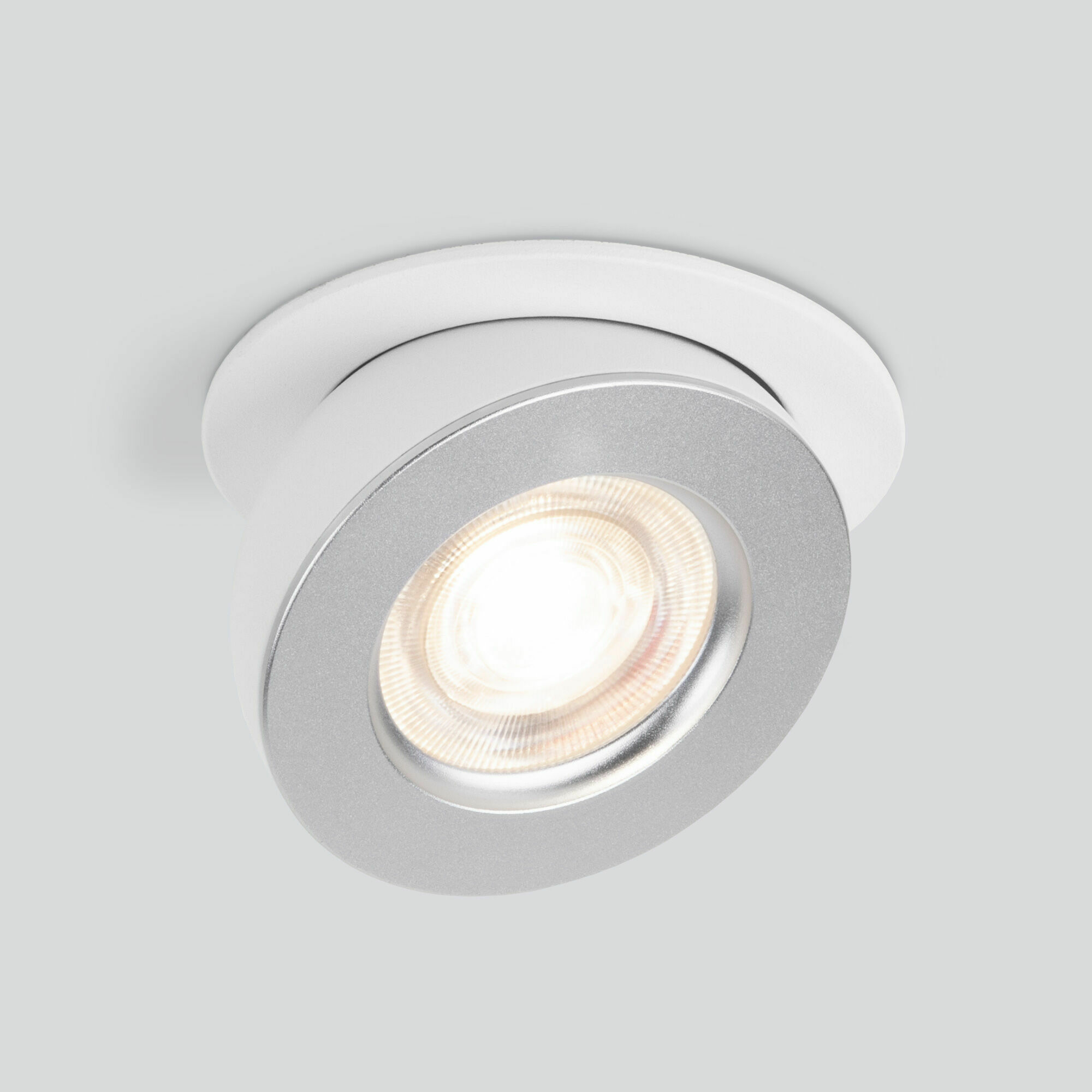 Изображение товара Встраиваемый поворотный светодиодный светильник Pruno 25080/LED 8W 4200К белый/серебро Elektrostandard